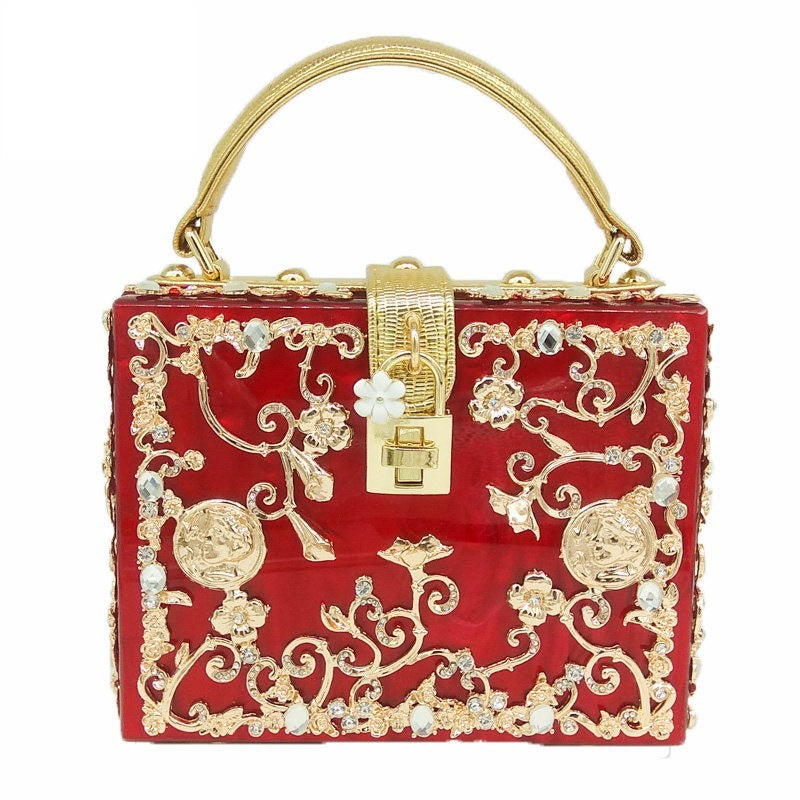 Pearl Rhinestone Bucket Bag (See size chart where applicable)