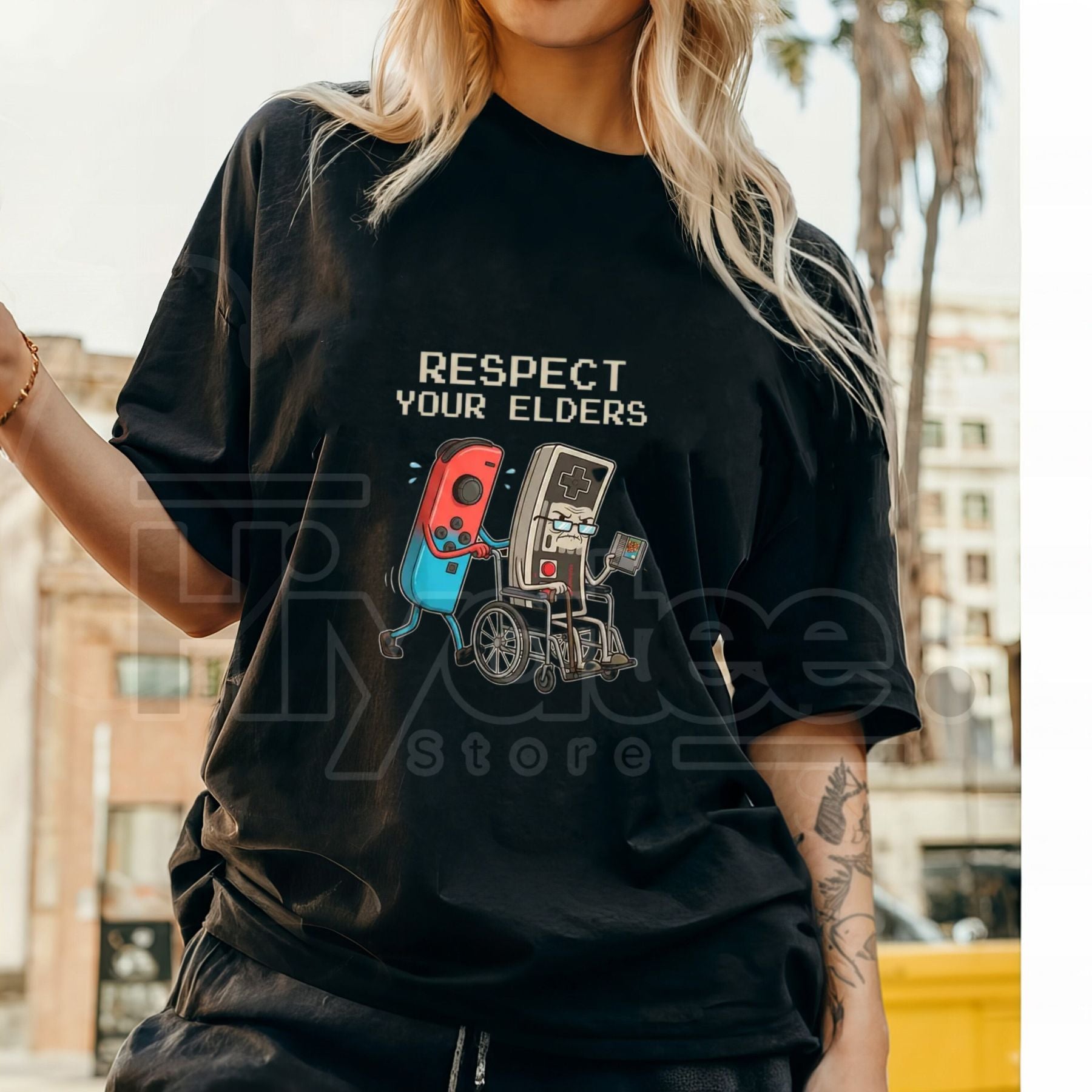 Funny Retro Gamer Graphic T-Shirt – Vintage Console Old School Gaming Lover Gift