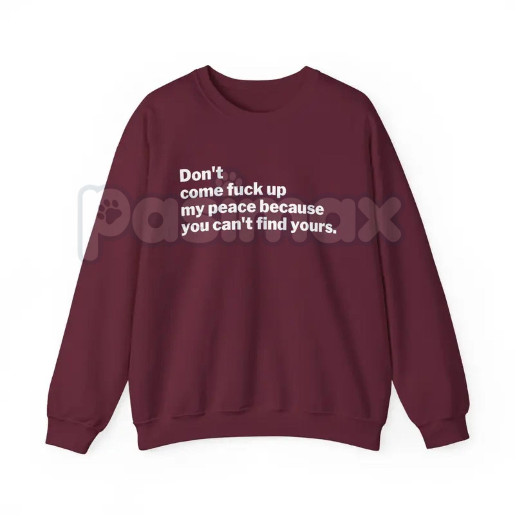 Protect My Peace Sweatshirt | Set Boundaries Mental Health Crewneck | Assertive Self-Care Jumper | Tranquility Statement Top