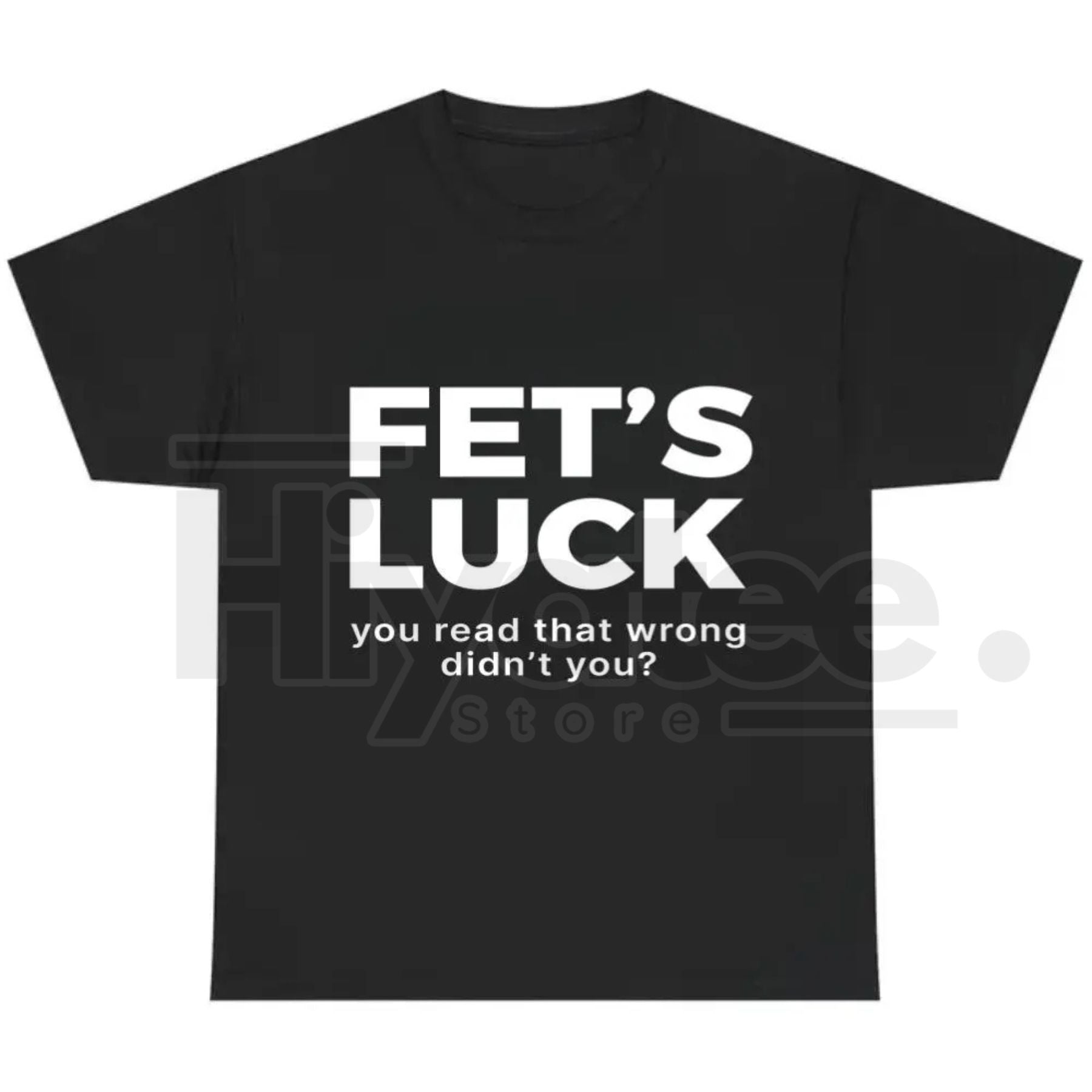 FET'S LUCK Optical Trick Shirt – Trending Humor Graphic Tee (Unisex)