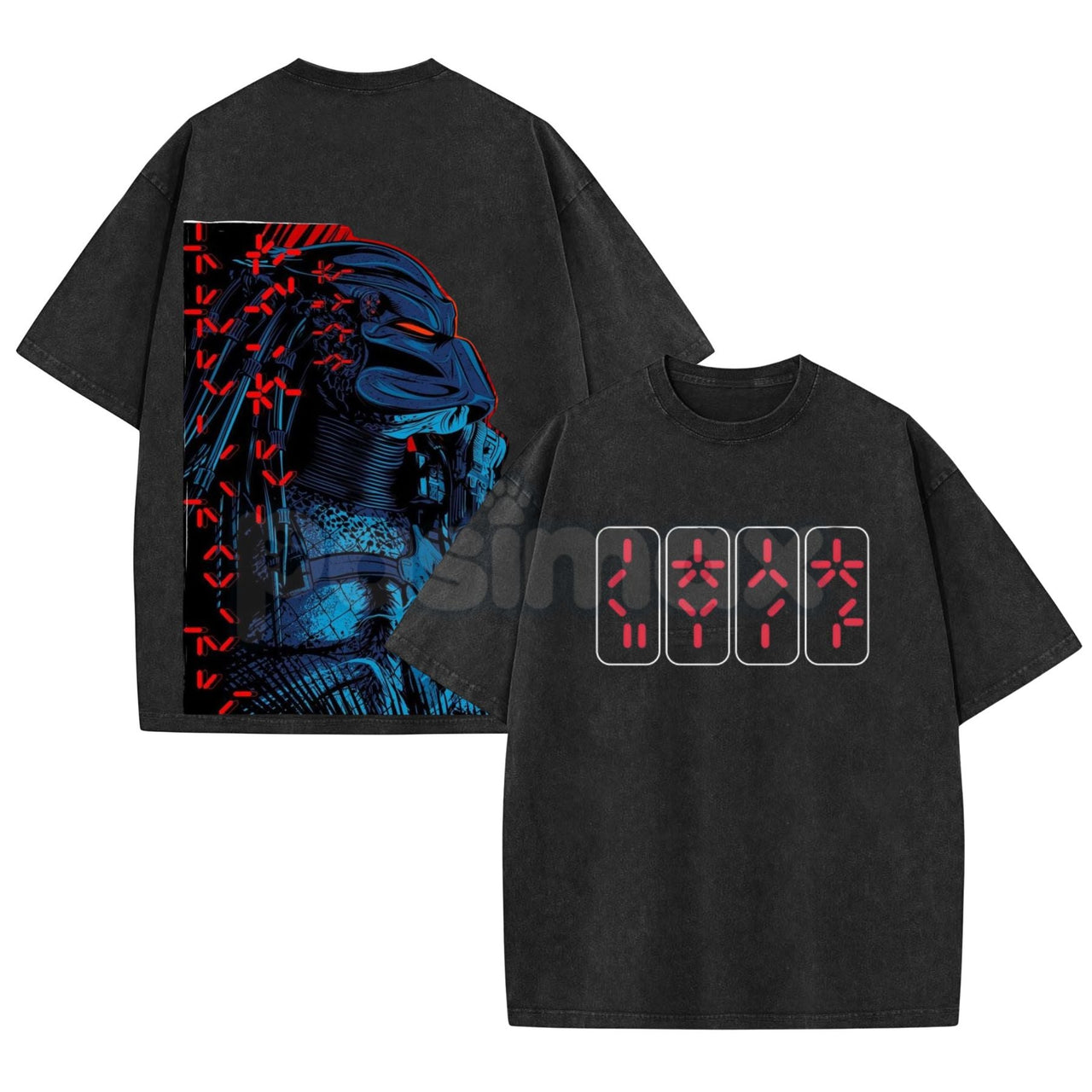 The Predator Classic Horror Movie Washed Tee – Retro 80s Sci-Fi Slasher Graphic T-Shirt