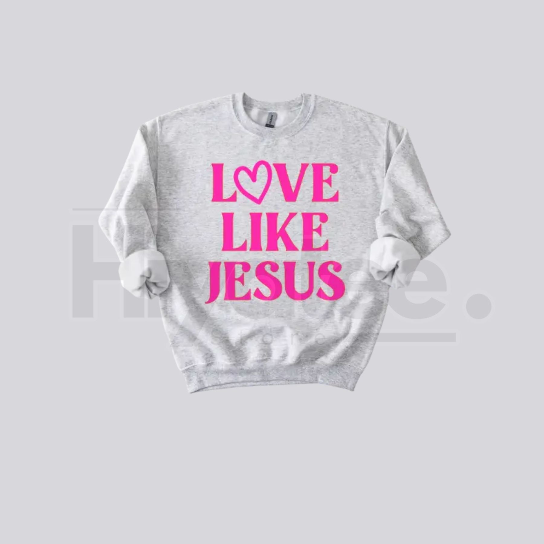 Love Like Jesus Valentine’s Day Sweatshirt: Aesthetic Christian Crewneck