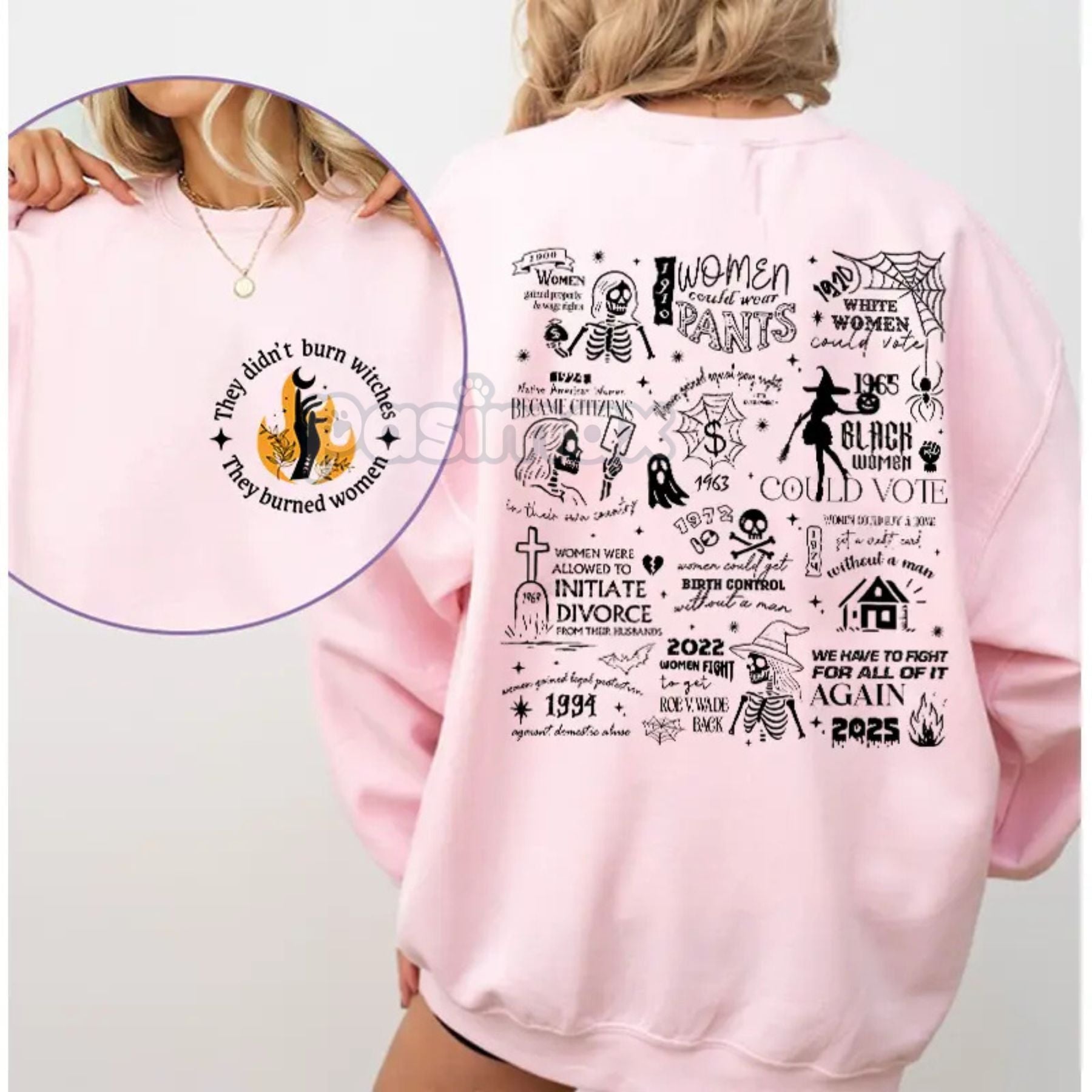 They Didn't Burn Witches They Burned Women Sweatshirt – Feminist Halloween Top