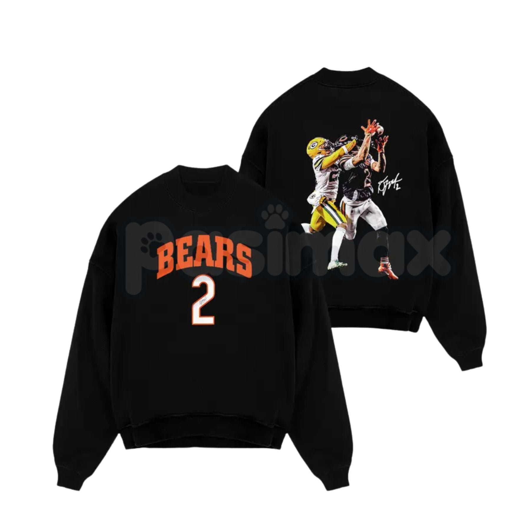 Da Bears Fit – DJ Moore 2 'Catch' Game Day Cotton Hoodie, Soft & Comfortable Sweatshirt and T-Shirt