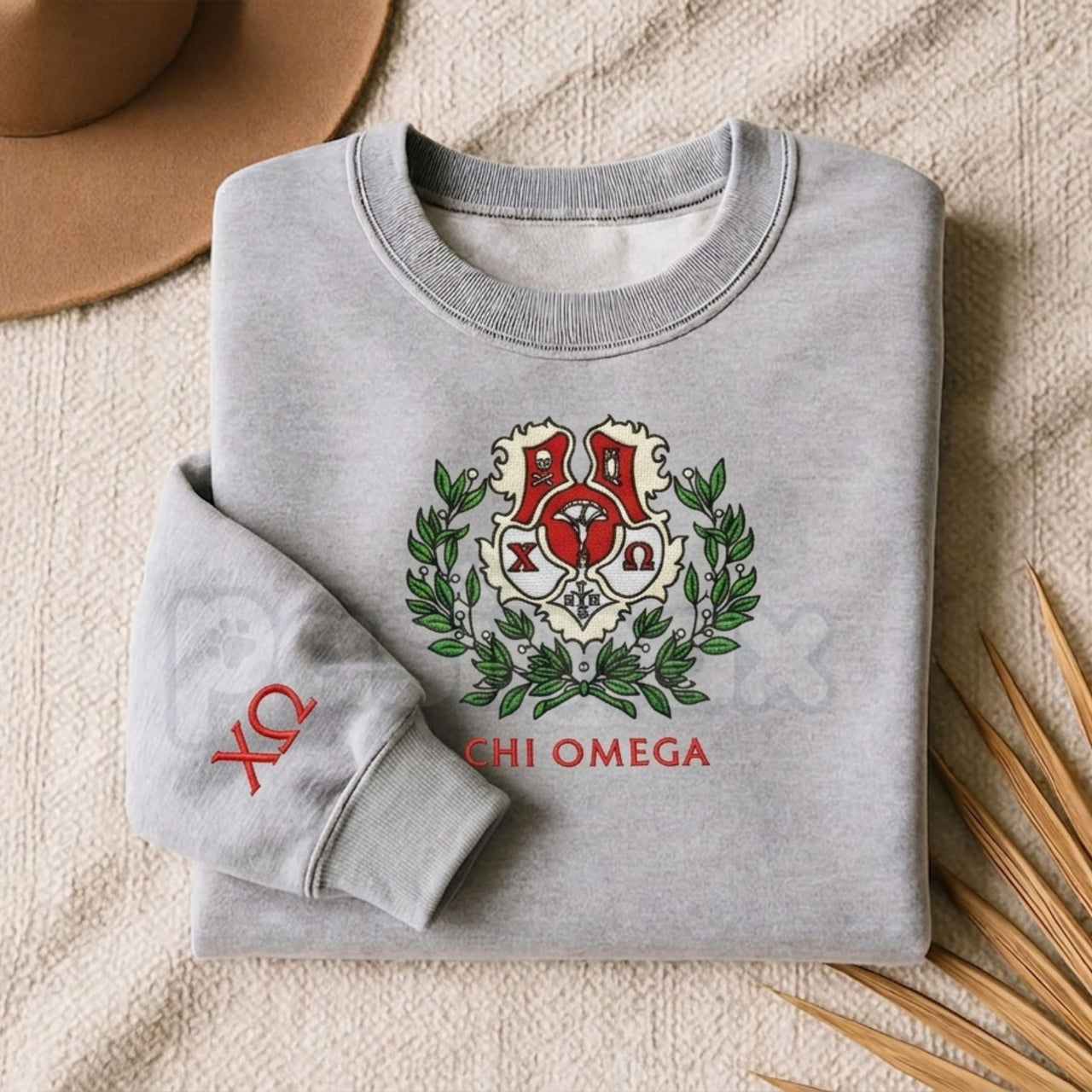 Custom Embroidered Sorority Sweatshirt – Classic Greek Letter Crewneck