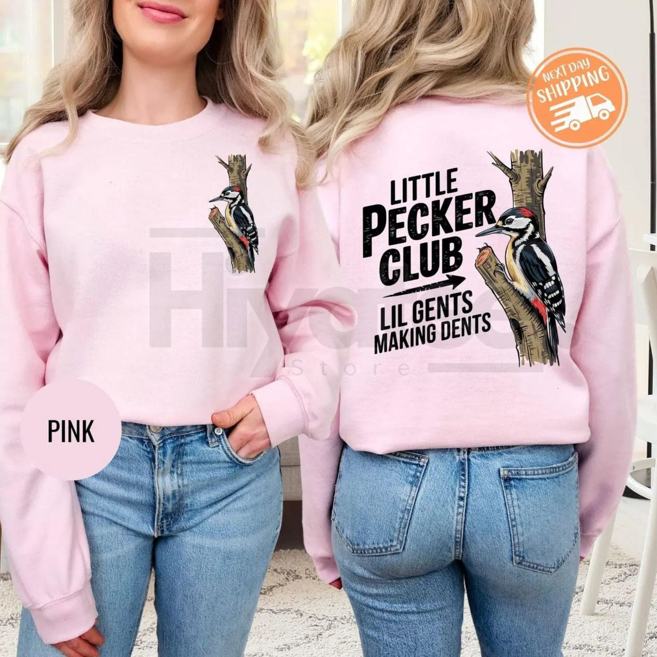 Little Pecker Club Hoody: Lil Gents Making Dents Funny Offensive Men's Sweatshirt