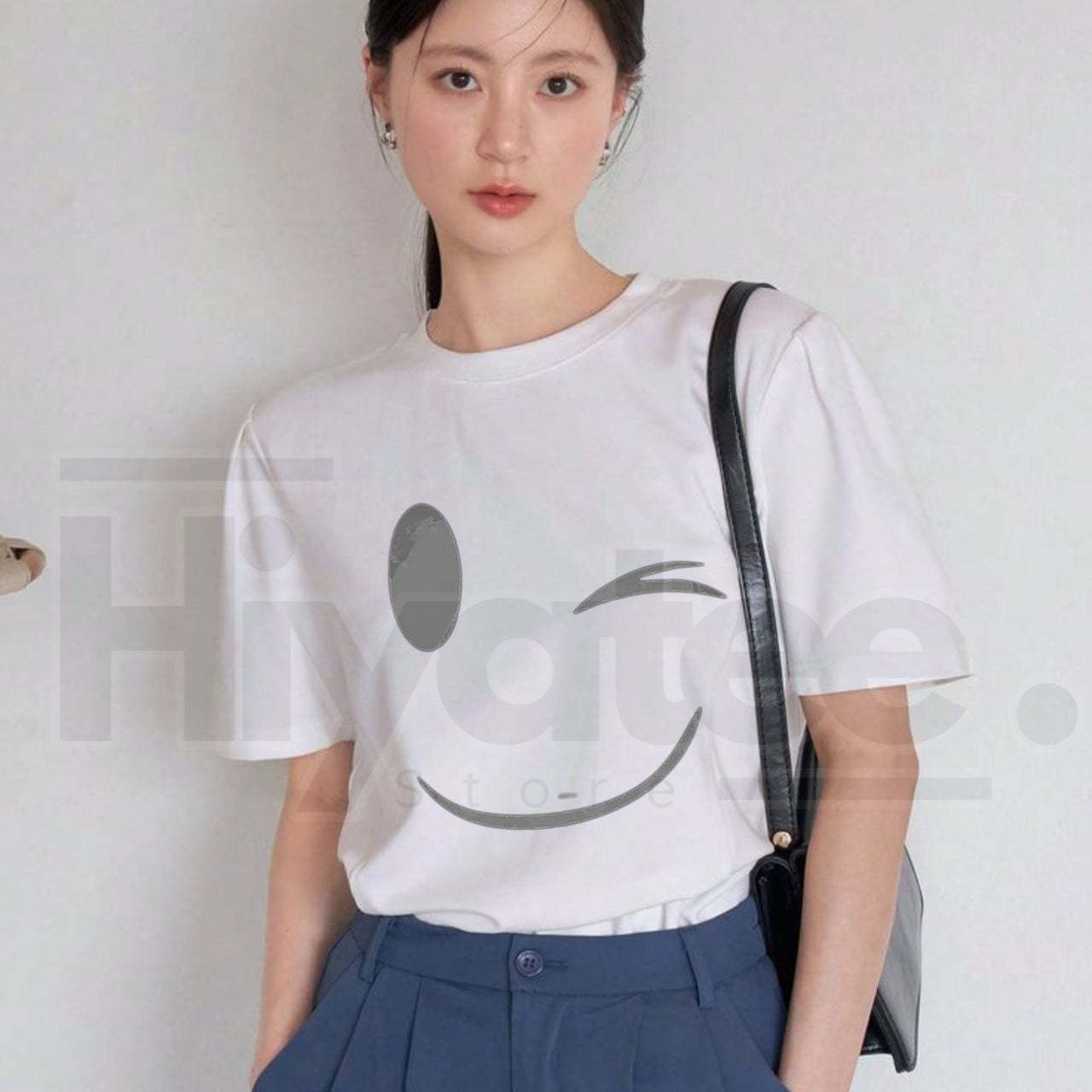 Women's Plus Size Cartoon Print T-Shirt – Soft Cotton Black Top