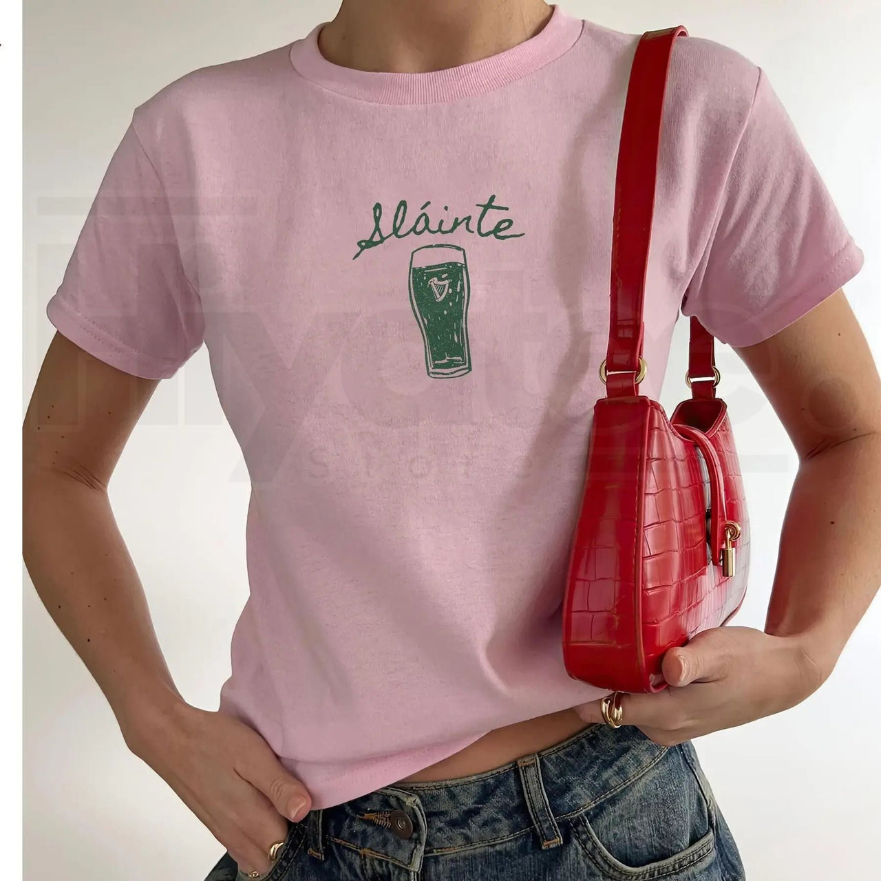 Sláinte Guinness Baby Tee – Irish Beer St. Patrick's Day Crop Top
