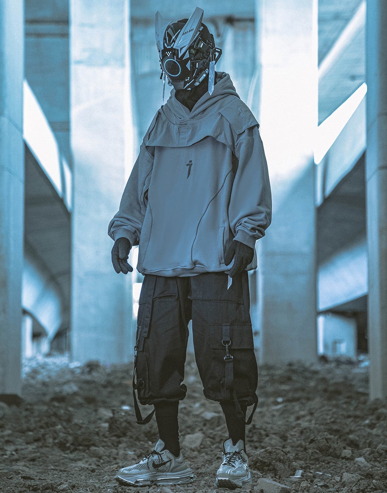HiH29 Shadow Mixed Hoodie