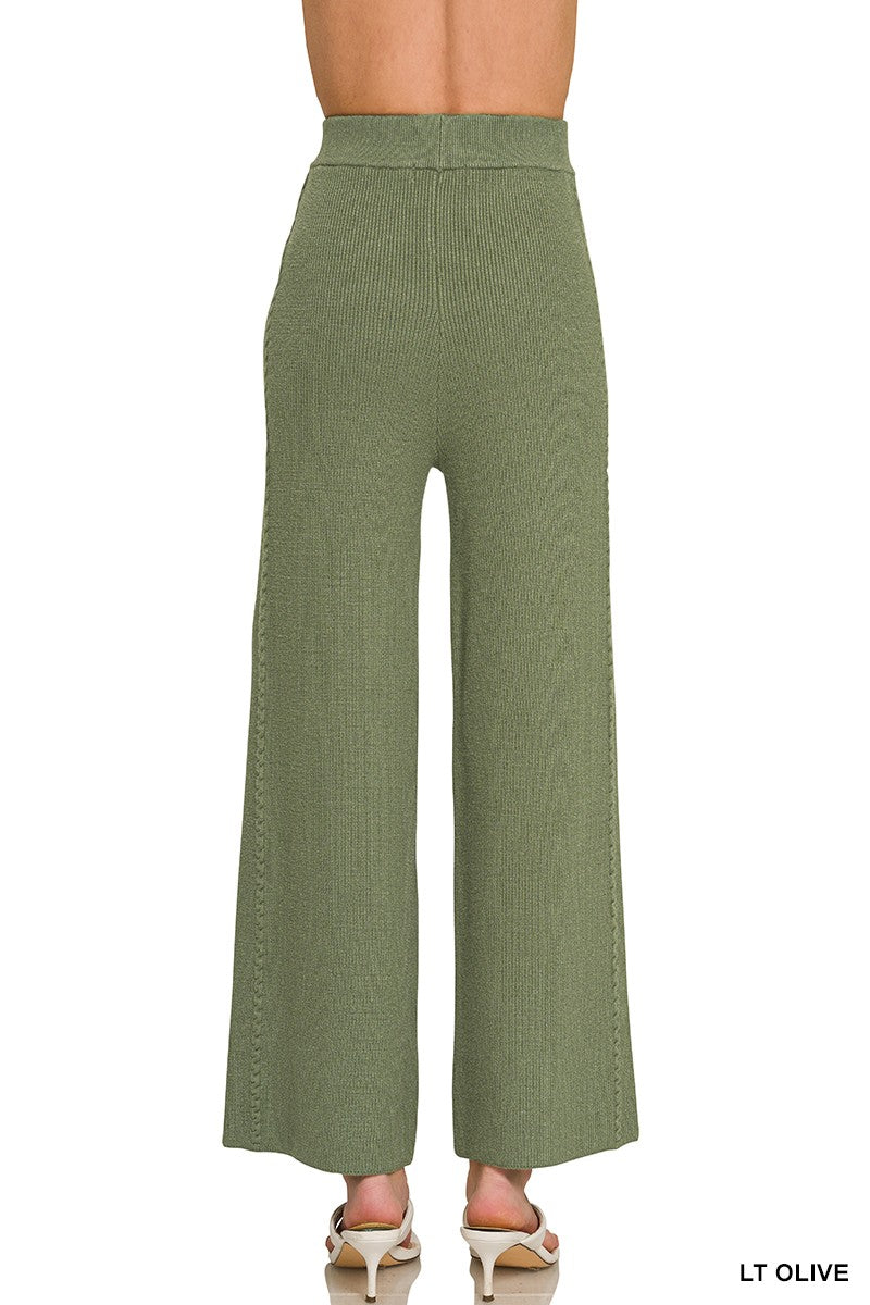 Zenana Viscose Sweater Pants