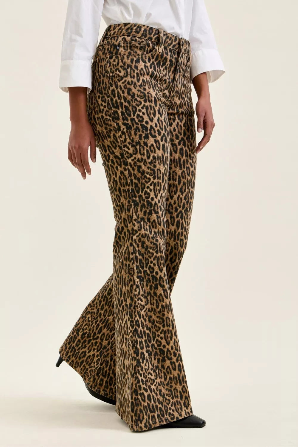 Judy Blue Mr Jaqueline Flare Print Leopard Jeans