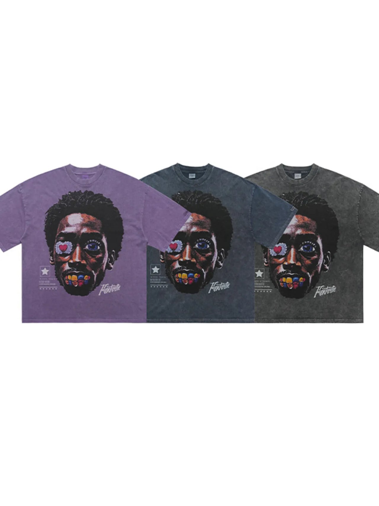 Men's Graphic Round Neck Short Sleeve T-Shirt