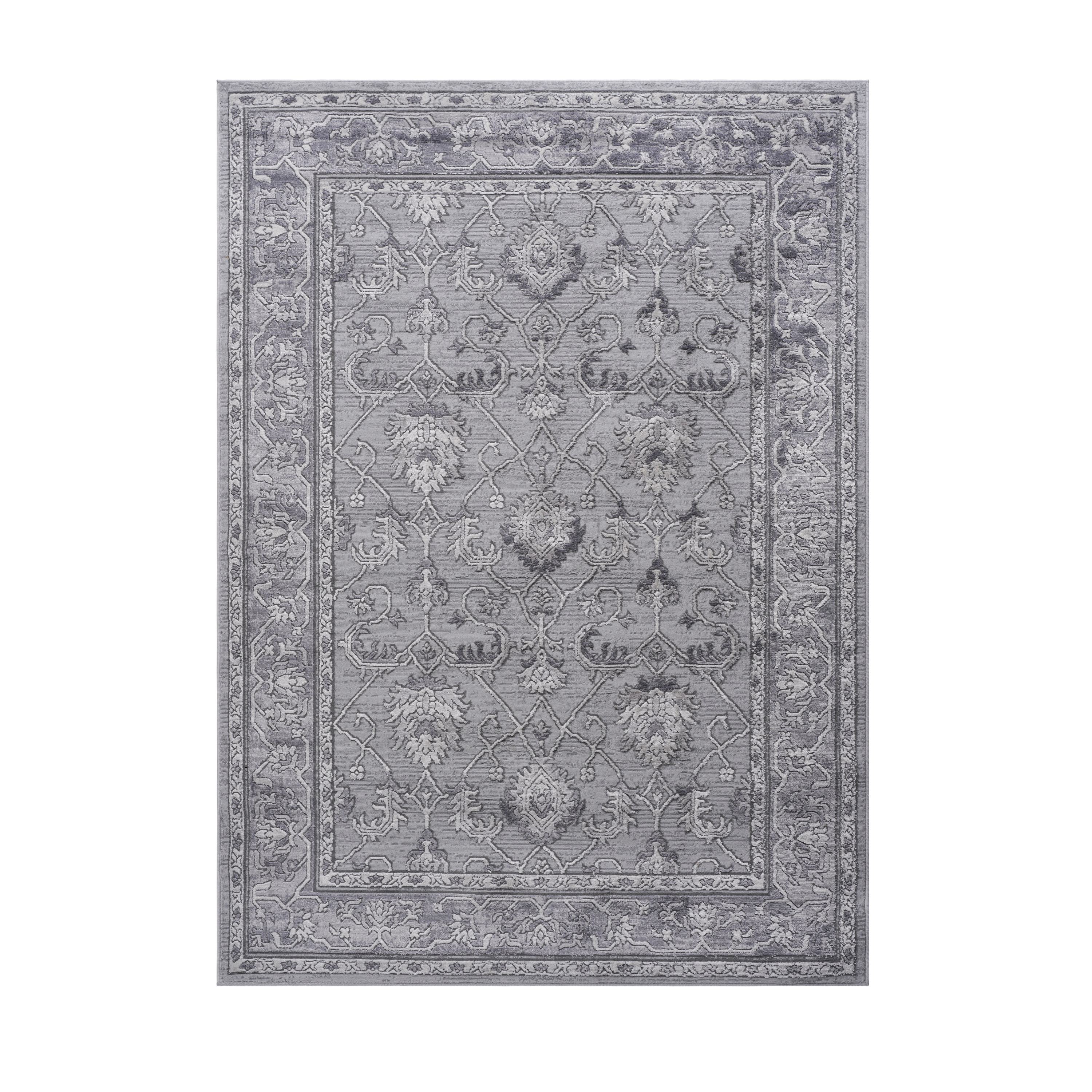 NAAR MARFI Collection 5X7 Grey / Oriental Area Rug