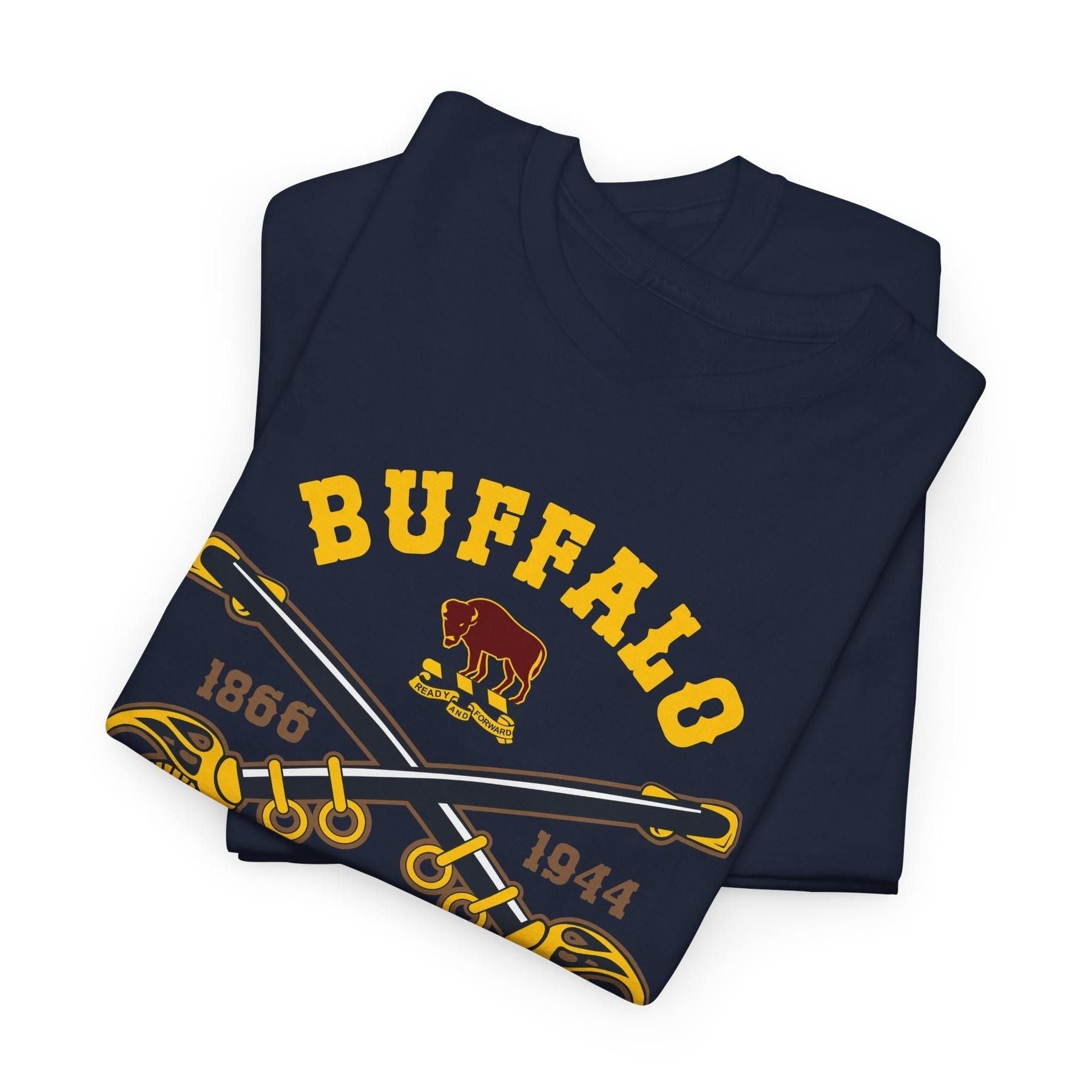 Commemorative Buffalo Soldiers T-Shirt - Honoring Black History & Military Legacy, Unisex History Buff Gift