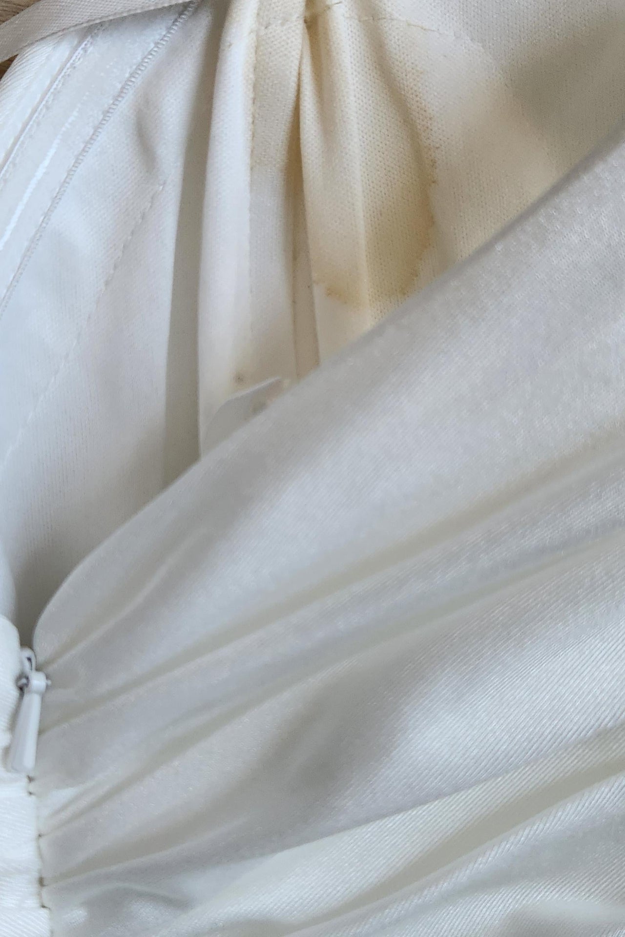 CLEARANCE - Ladivine WN315 Long Draped Off The Shoulder Bridal Gown With Overskirt (Size 10)