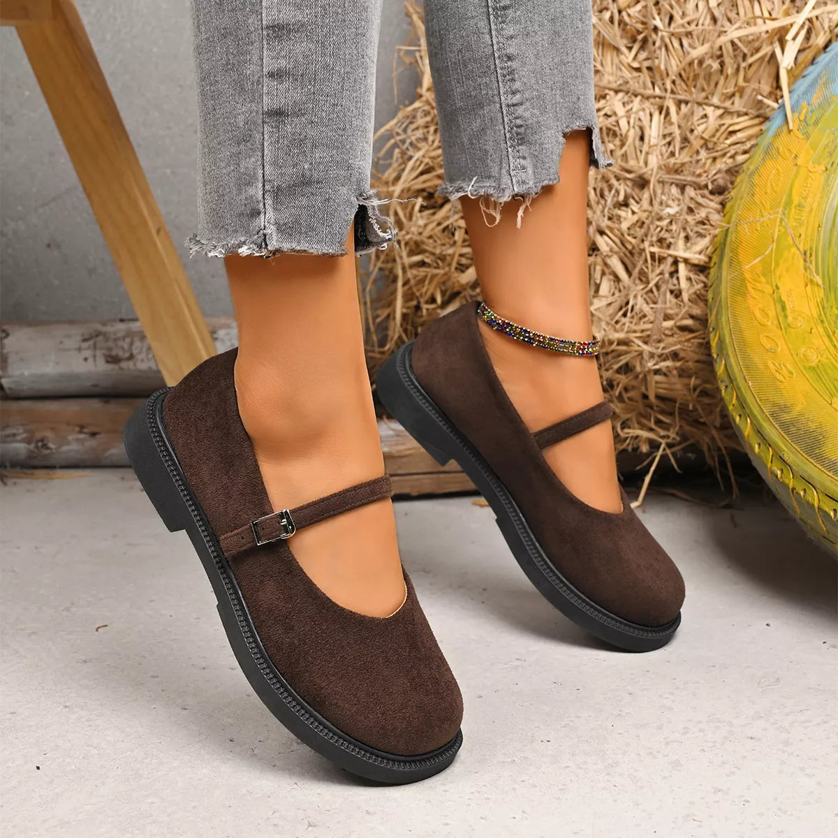 Round Toe Slip-Ons
