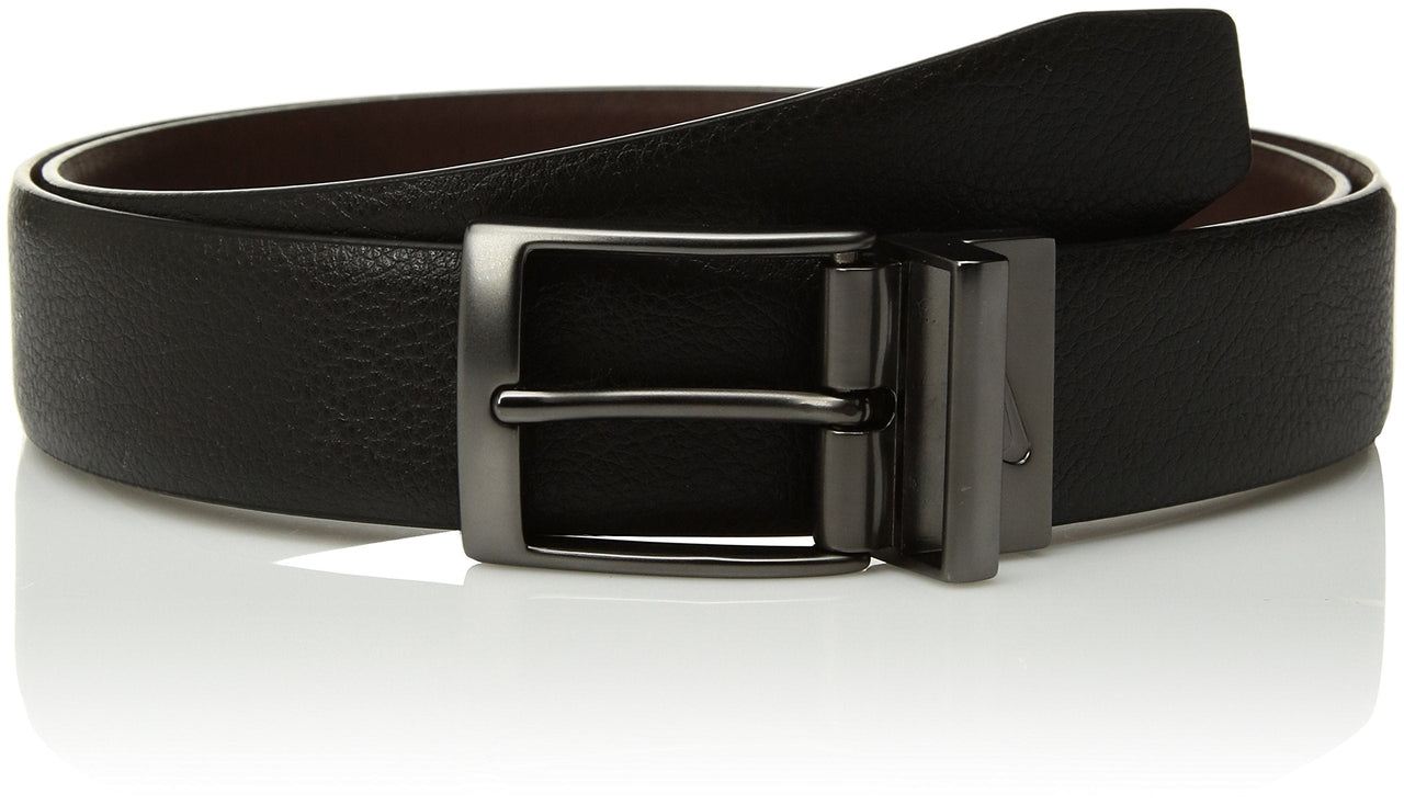Nike Mens Pebble Feather Edge Reversible Belt Black/Brown 34