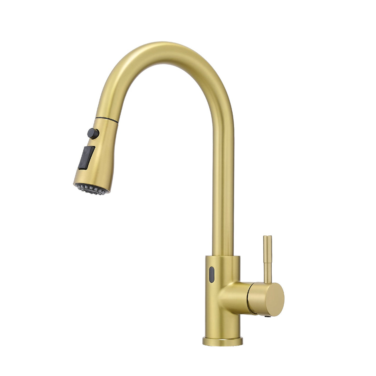 Touchless Kitchen Faucet, Hands Free Automatic Smart Kitchen Faucet, Stainless Steel Touchless Kitchen Faucet Brushed Gold