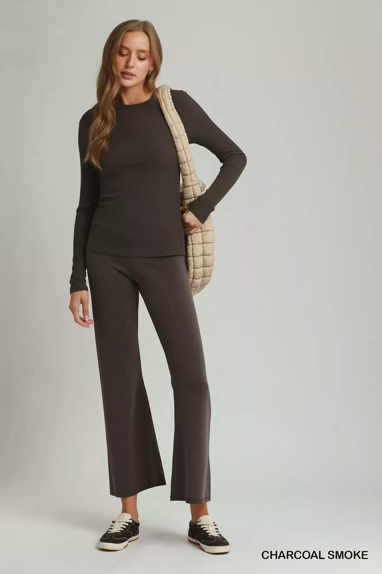 Umgee Brushed Rib Long Sleeve Top