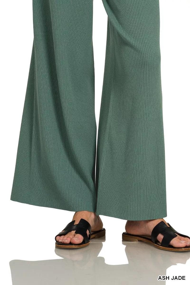 Zenana Viscose Sweater Top & Pants Set