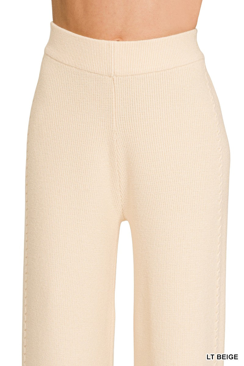 Zenana Viscose Sweater Pants