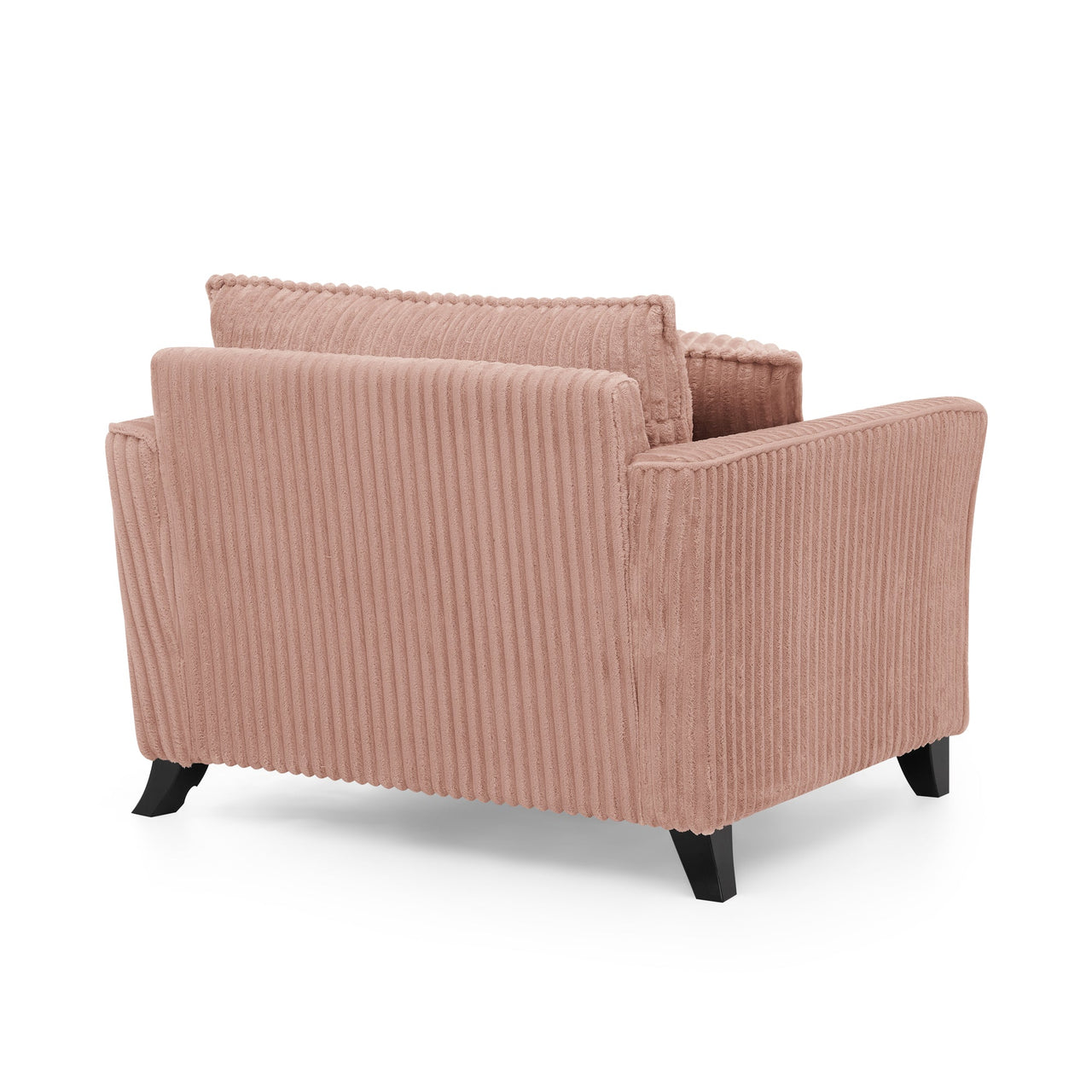 Lazy sofa chair, comfortable single-person sofa chair, with a backrest and soft seat cushion, having armrests on both sides, suitable for living room and bedroom - Pink