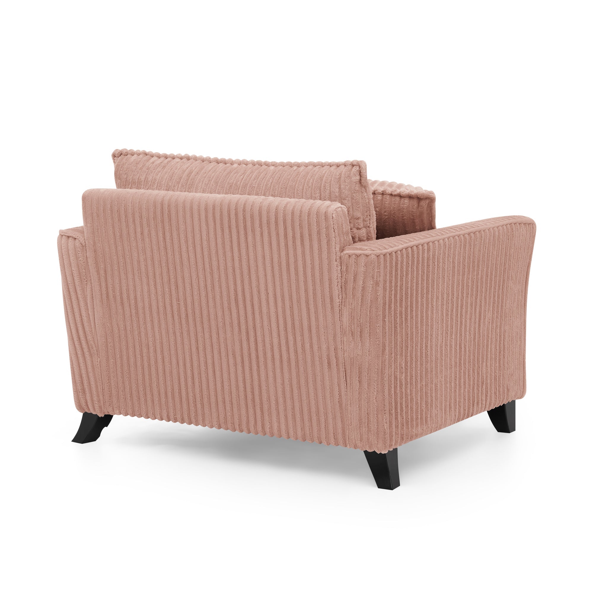 Lazy sofa chair, comfortable single-person sofa chair, with a backrest and soft seat cushion, having armrests on both sides, suitable for living room and bedroom - Pink