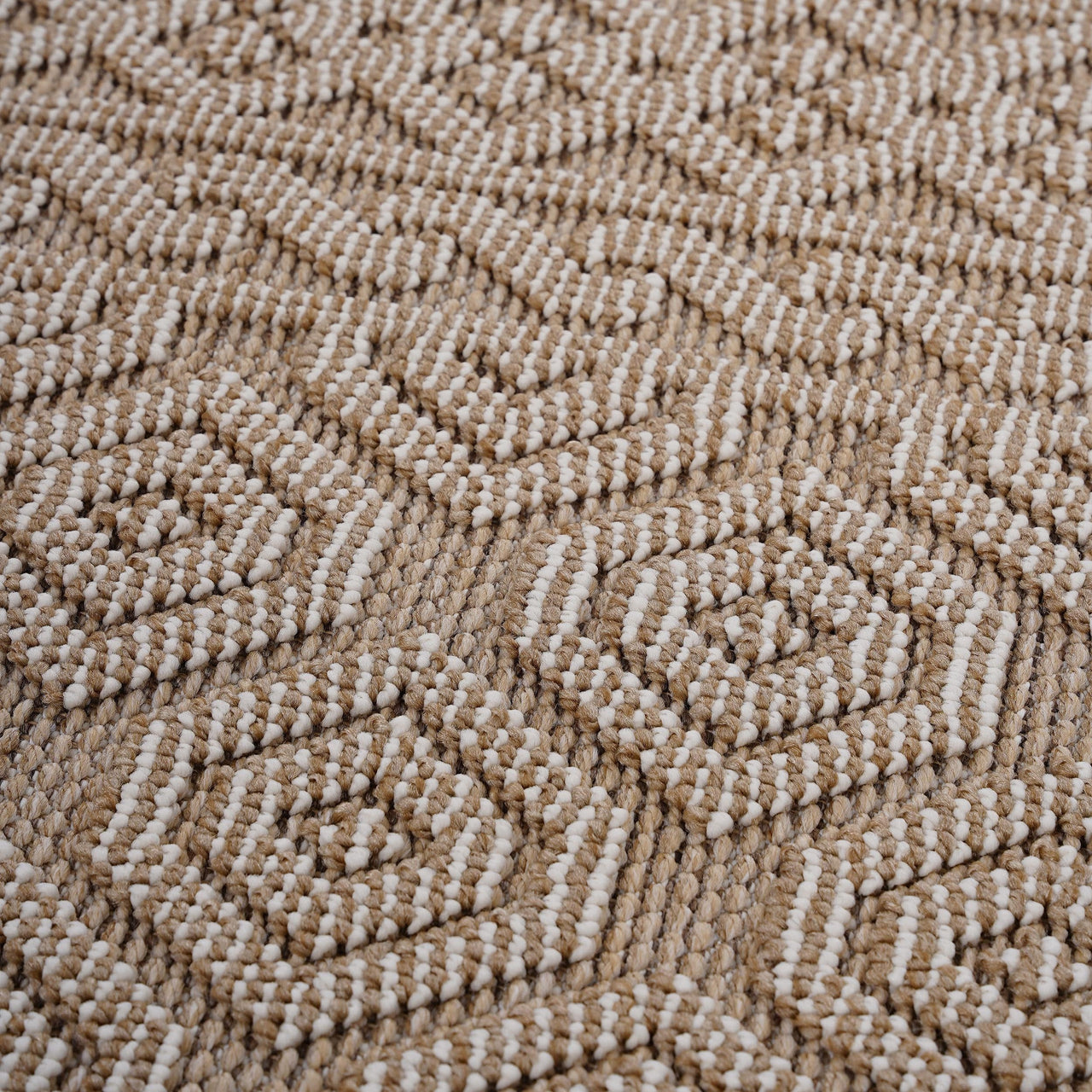 NAAR Guros Collection 6X9 Mocha / Geometric Indoor / Outdoor Area Rug