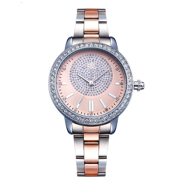 Women Watch New Quartz Top Brand Luxury Fashion Crystal Wristwatches Ladies Gift Relogio Feminino