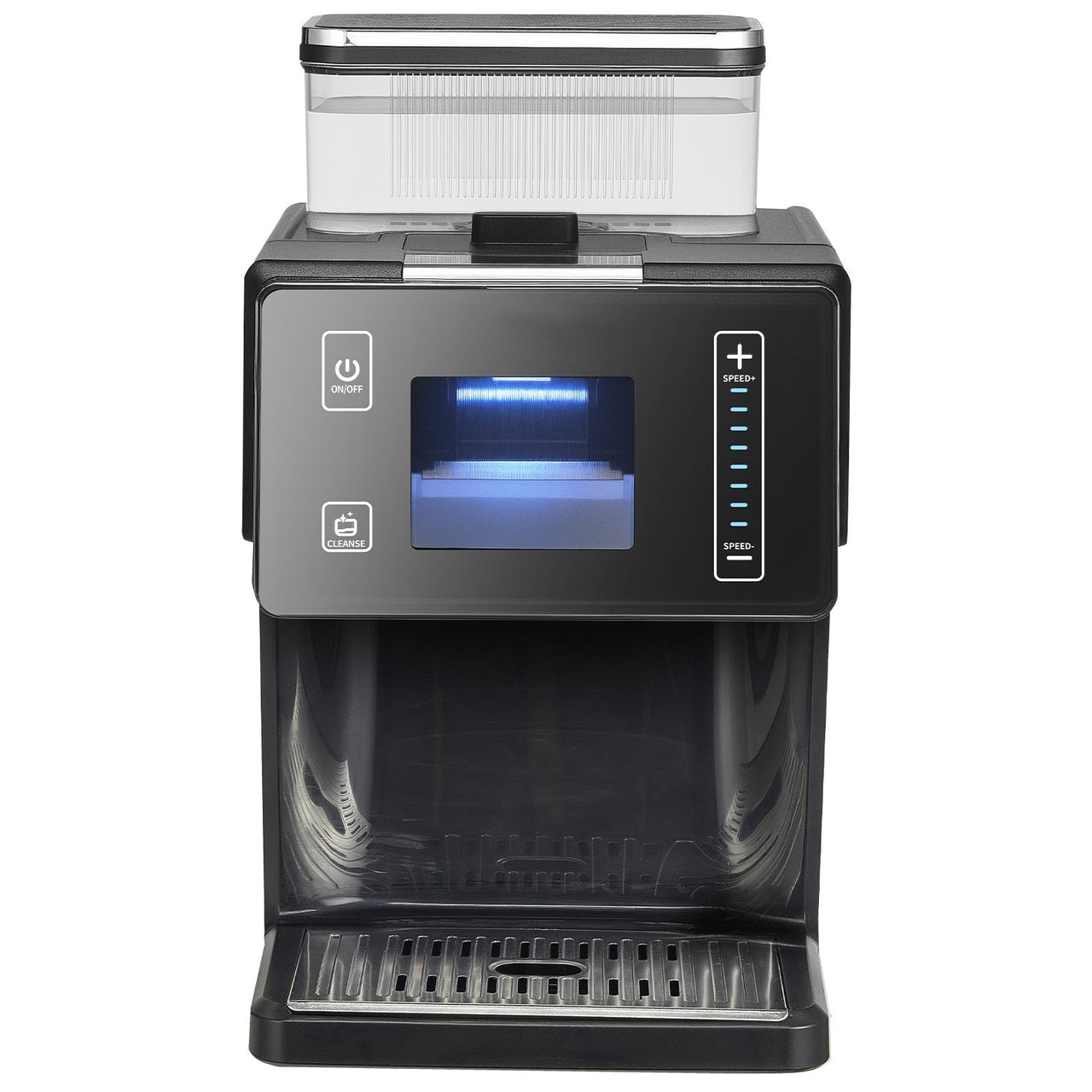 Snowflake Ice Machine, 44LBS/24H Snowflake Ice Maker, Ice-Shaver Machine with Stainless Steel Blade, Electric Snow Cone Maker with 0.2 Gal Tank, 60S Fast Pre-Cooling, for Home & Small Gatherings