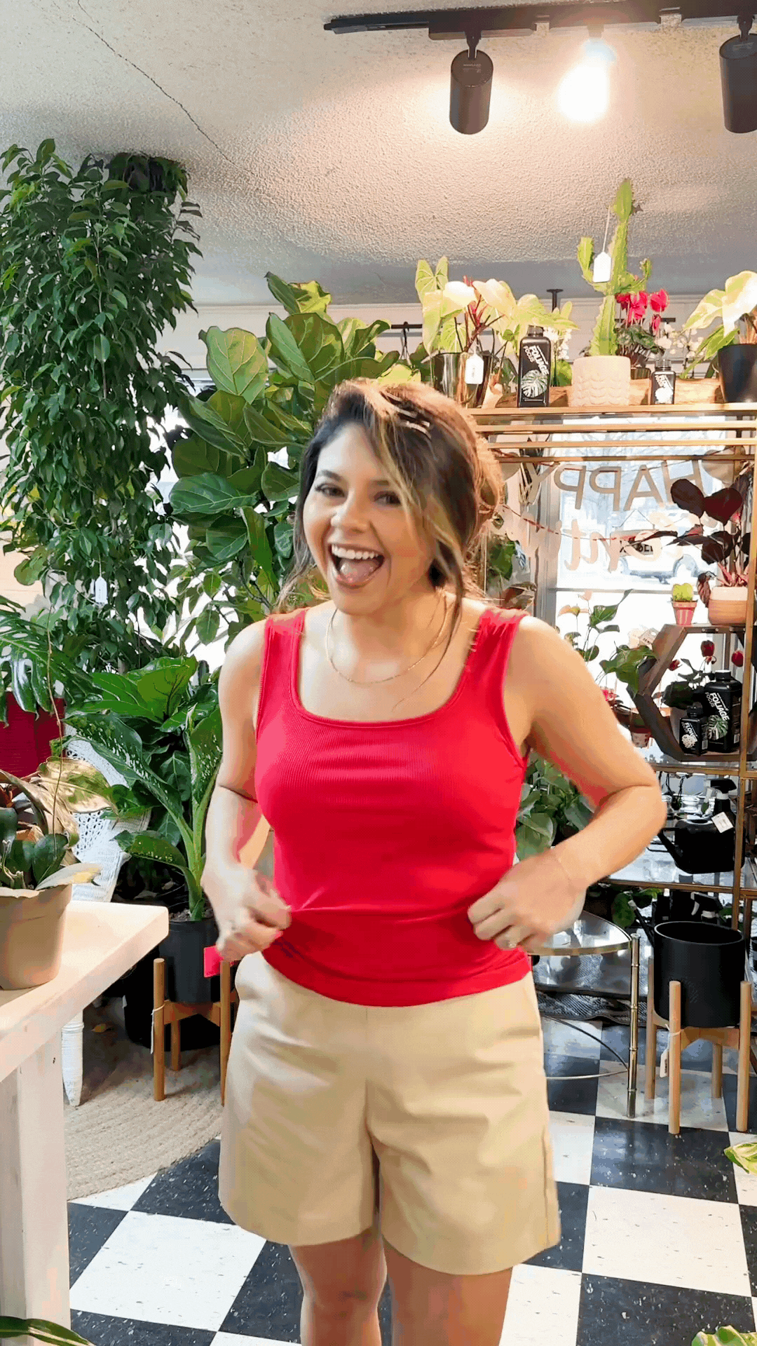 Bella Tank Top, True Red