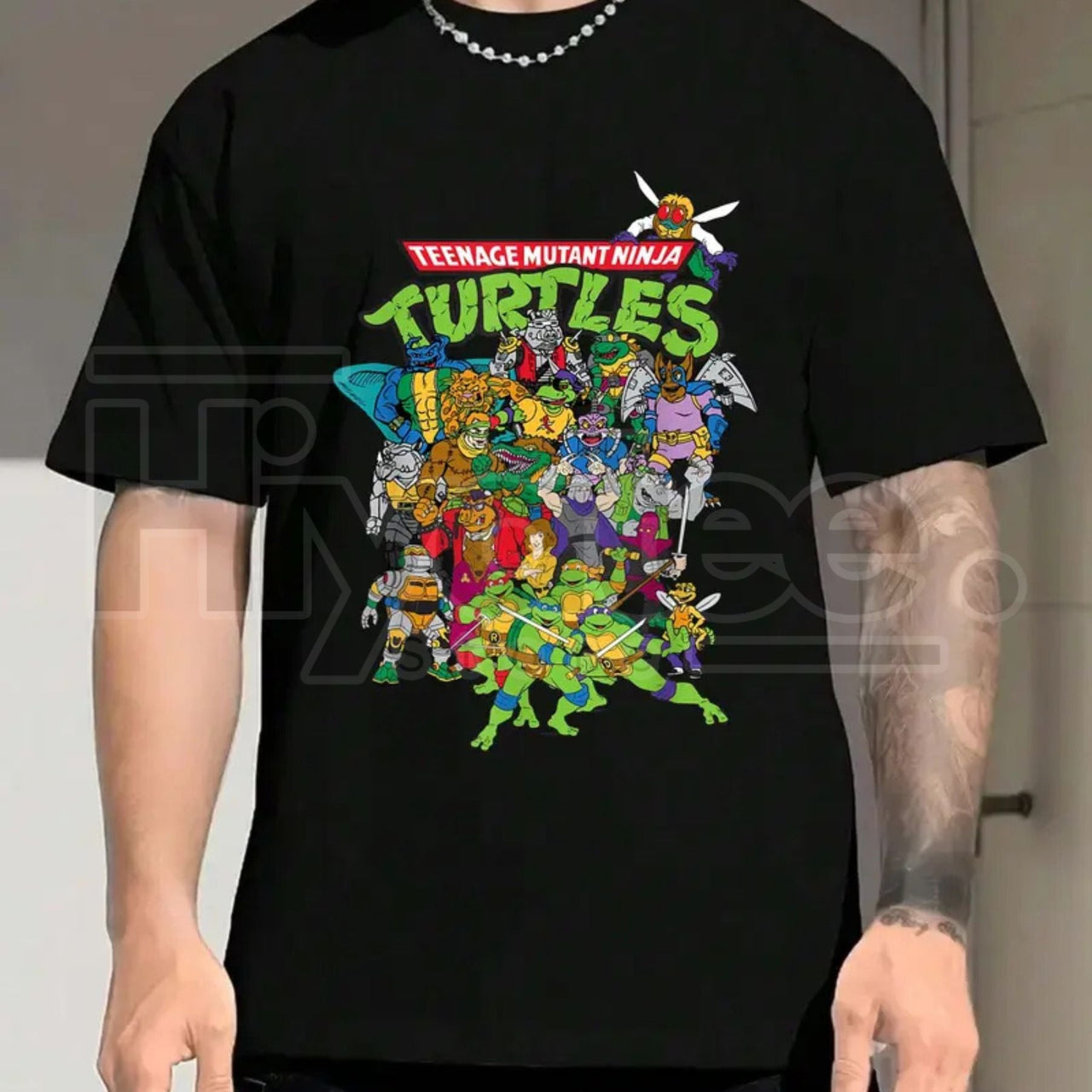 TMNT Large Character Group – 100% Cotton Unisex Ninja Turtles Graphic