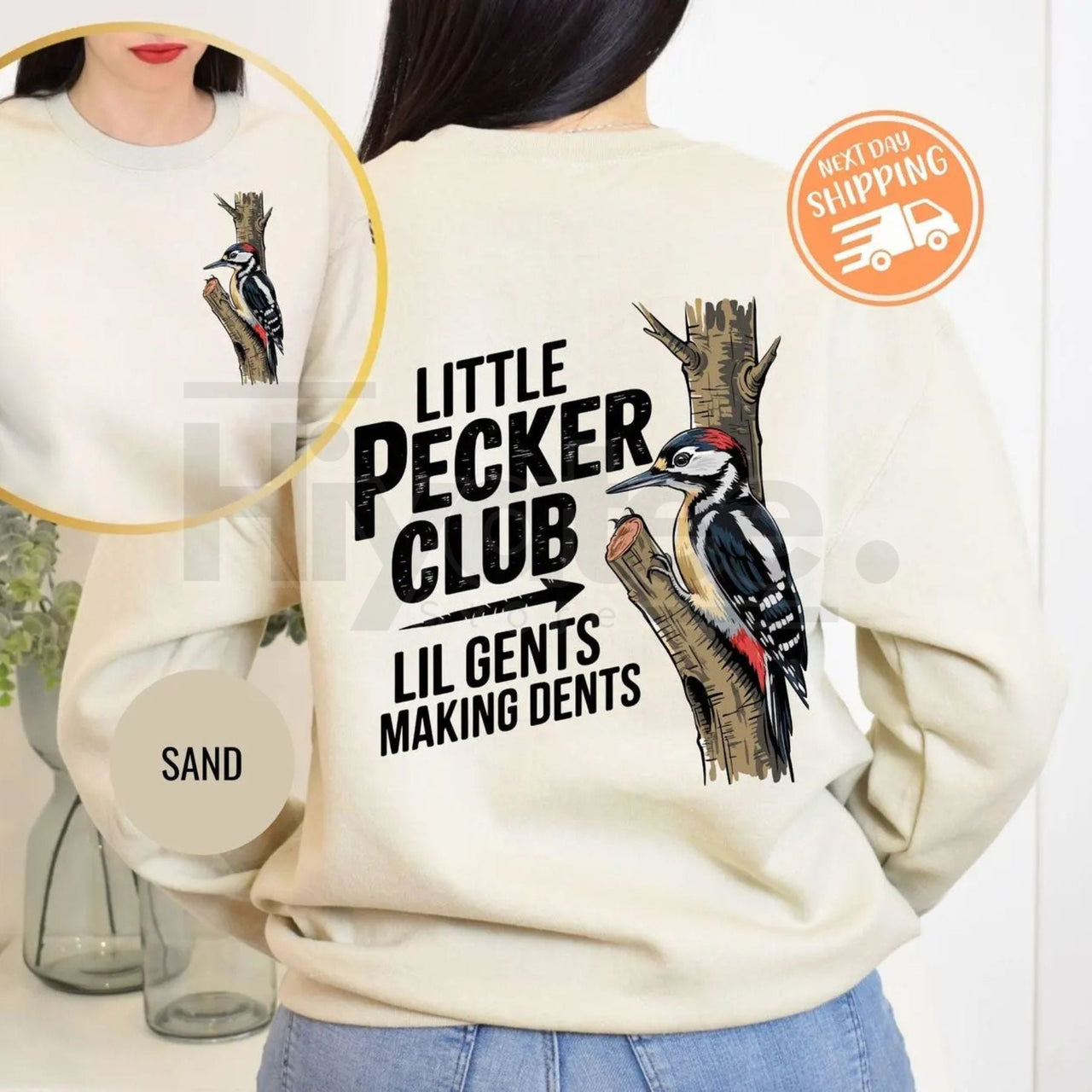 Little Pecker Club Hoody: Lil Gents Making Dents Funny Offensive Men's Sweatshirt