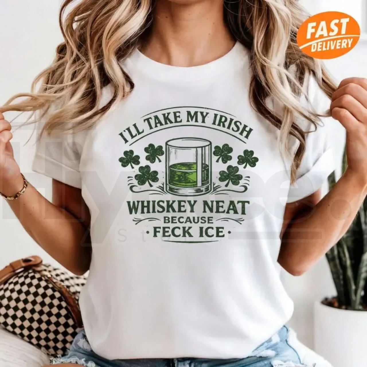 Abolish ICE St. Patrick's Day T-Shirt – Funny Irish Whiskey Neat Feck ICE Tee