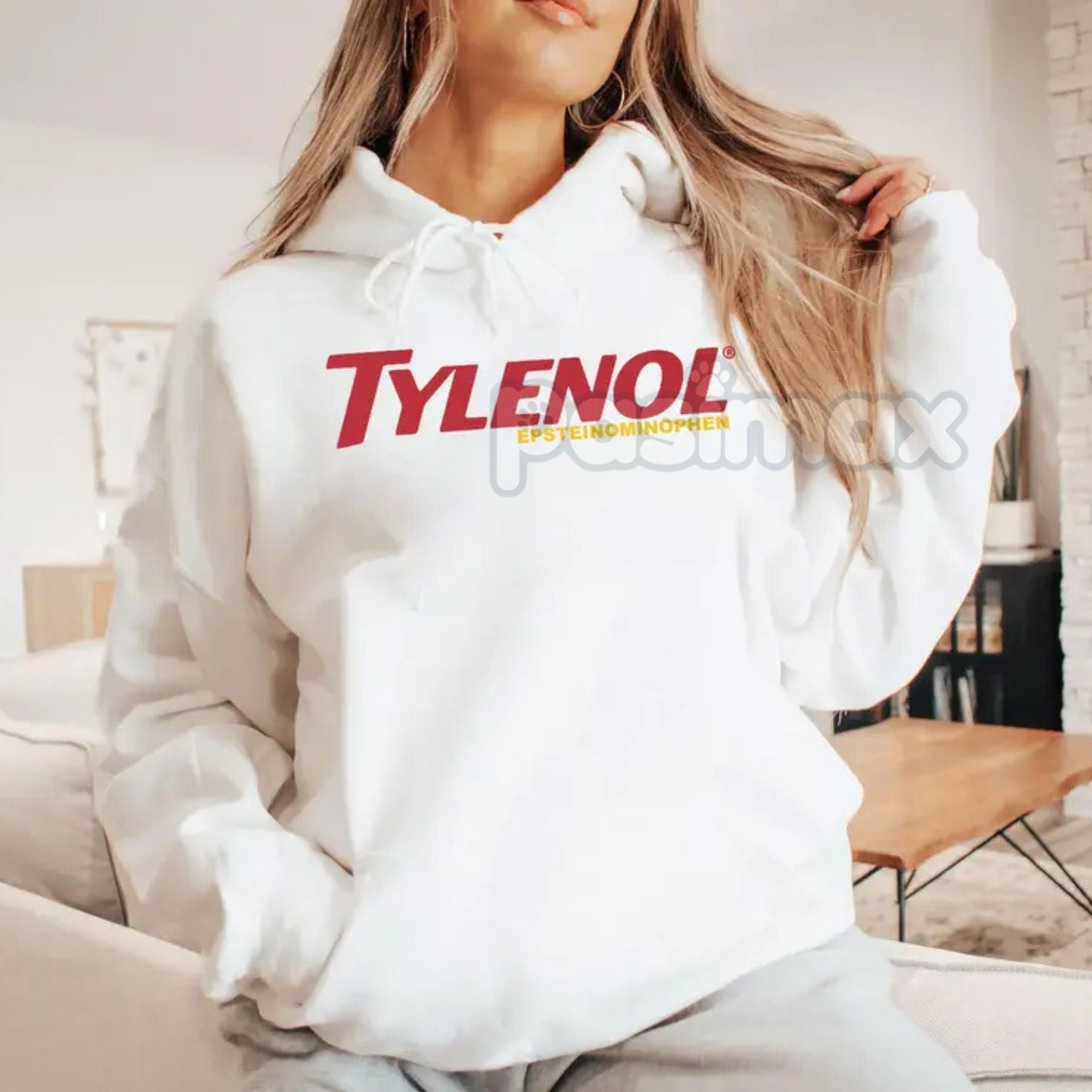 Funny Tylenol Epsteinaminophen Hoodie – Dark Humor Satire Pullover, Edgy Commentary Top