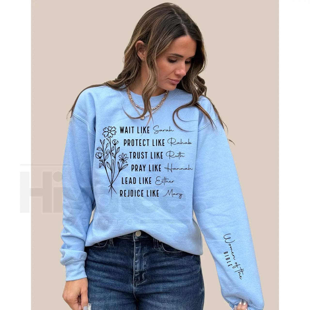 Women of the Bible Sweatshirt: Aesthetic Christian Heritage Crewneck for Women