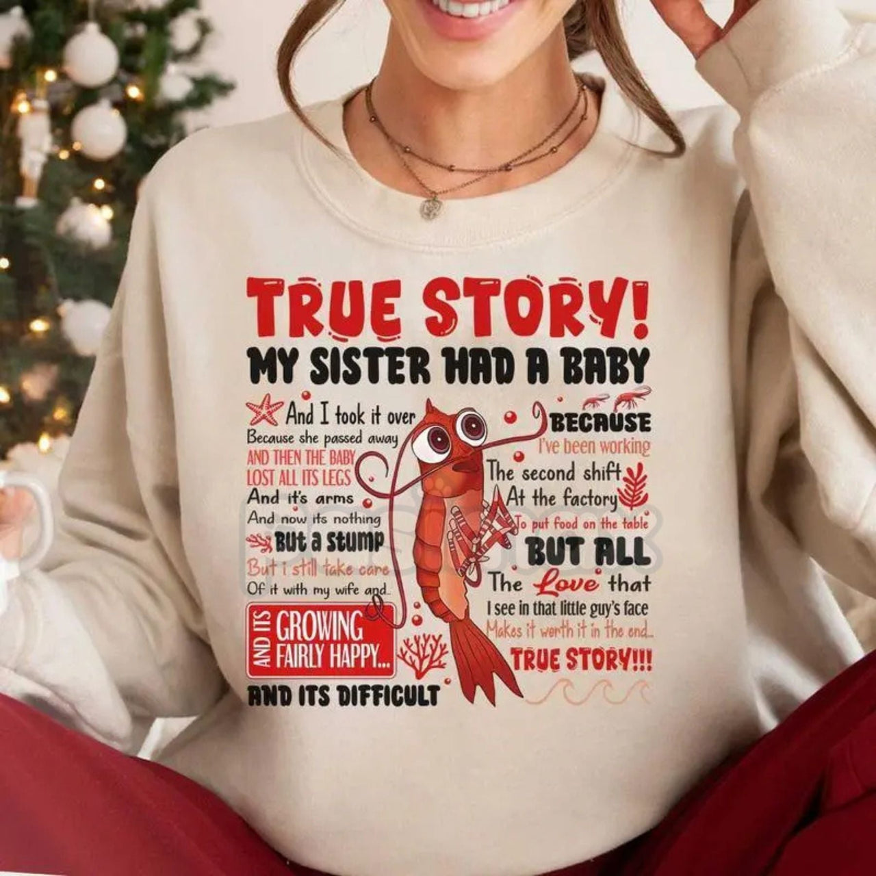 Shark Tale Quote Sweatshirt: 