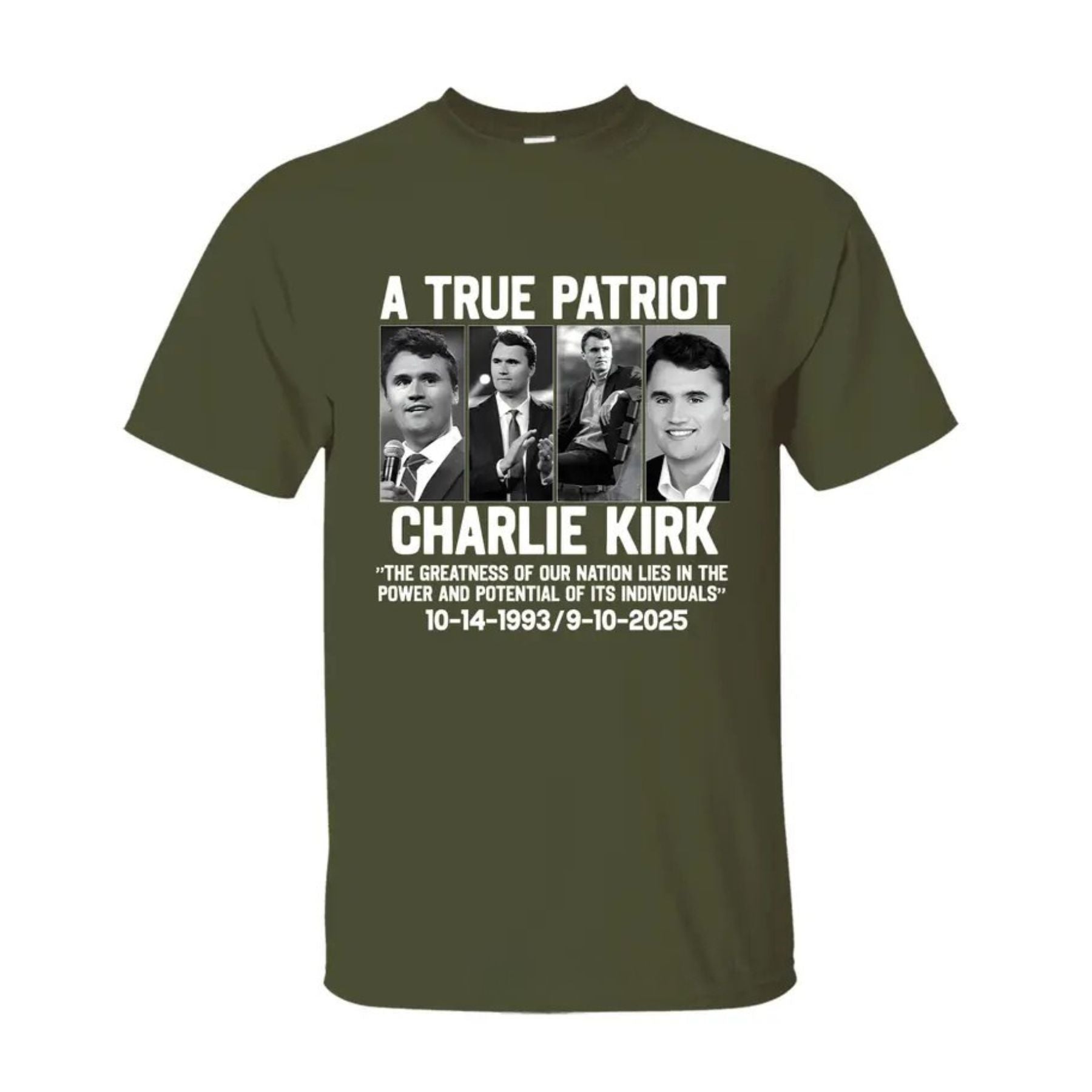 Charlie Kirk Patriotic T-Shirt - 