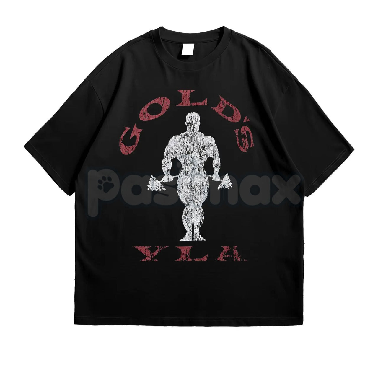 Vintage Gold’s Gym Distressed T-Shirt - Retro Bodybuilding Muscle Beach Tee, Old School Weightlifting Heritage Shirt, 1965 Venice Beach Training Top