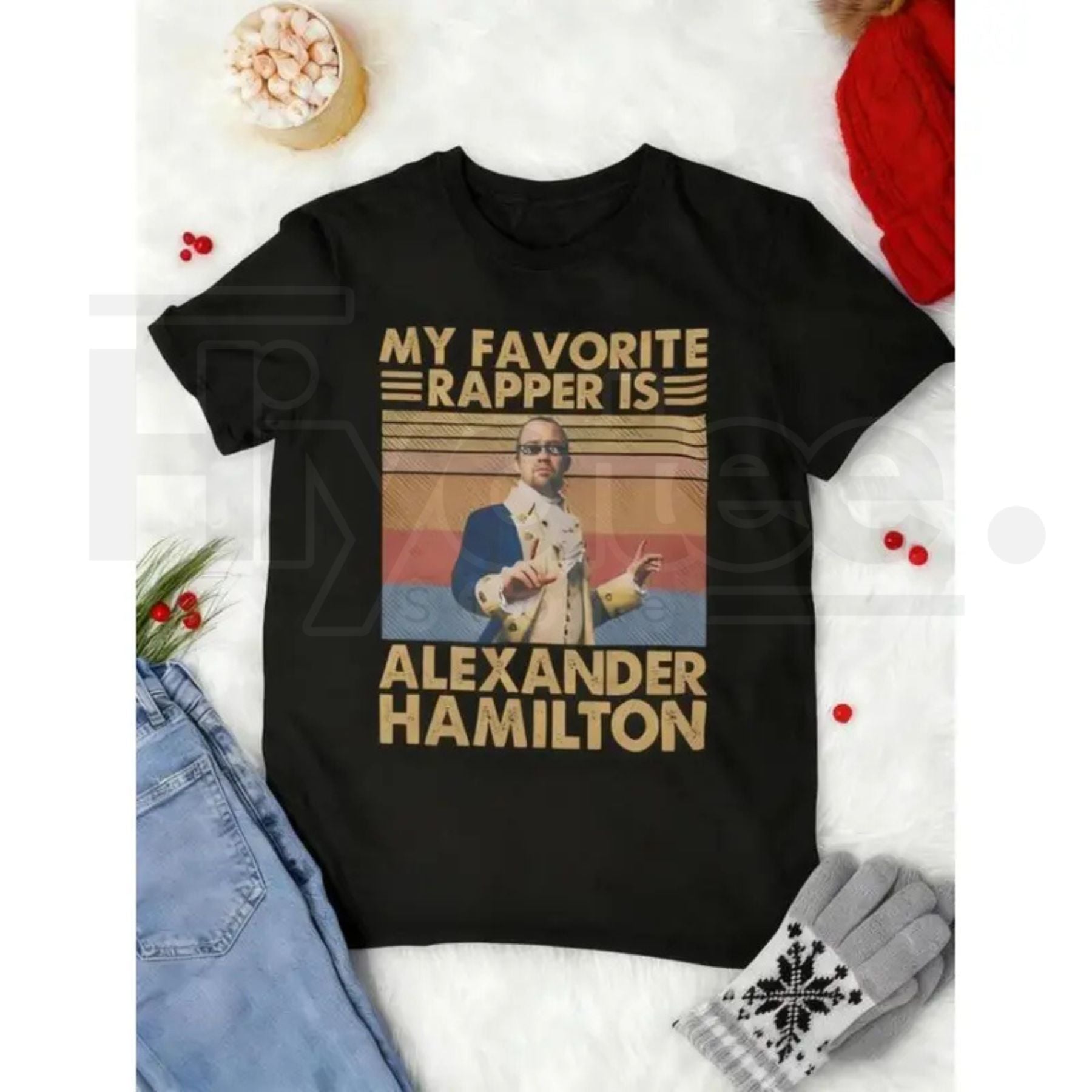 Alexander Hamilton Vintage – Hamilton Fan Exclusive Korean Loose Fit Casual