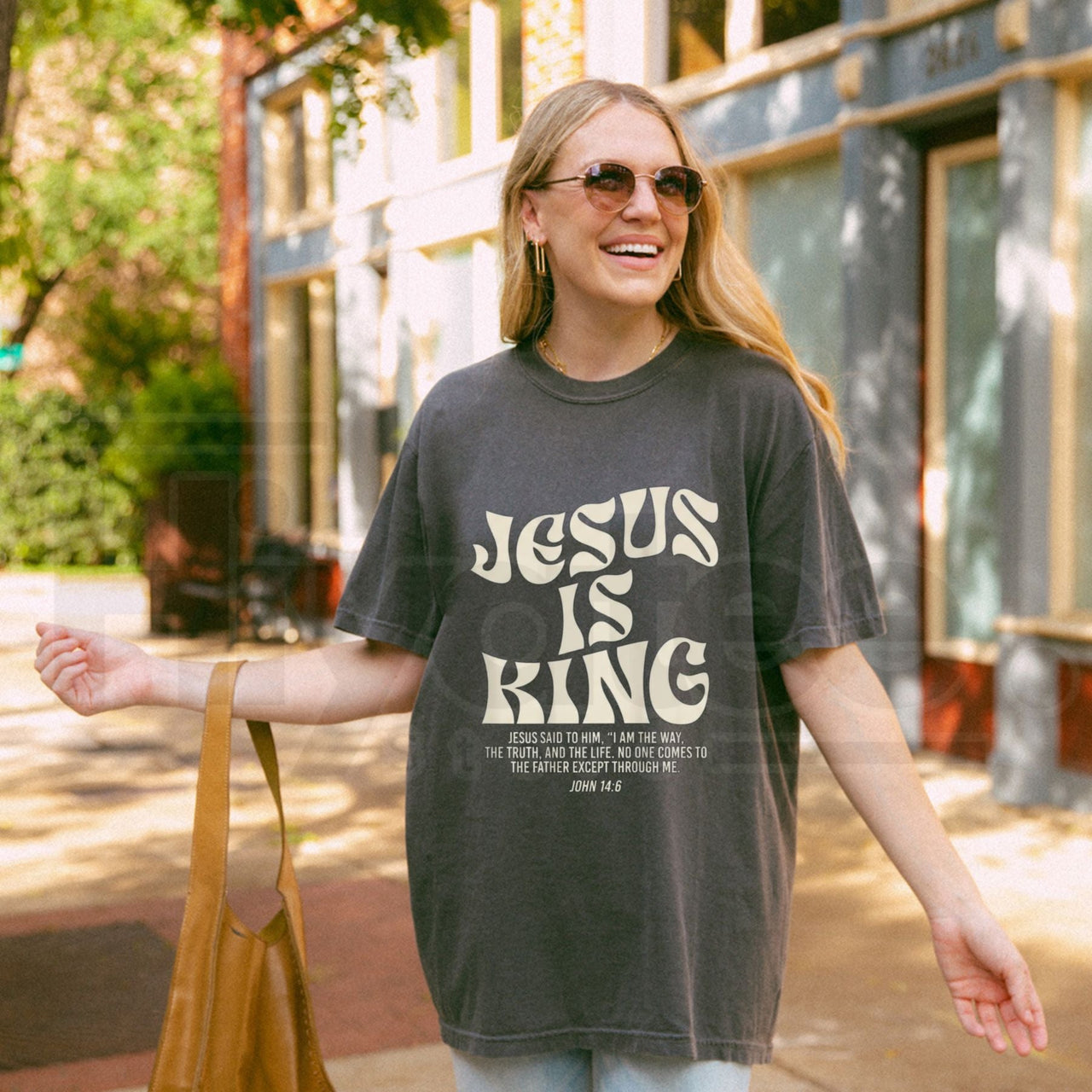 Jesus Is King John 14:6 Bible Verse Shirt – Christian Religious Tee