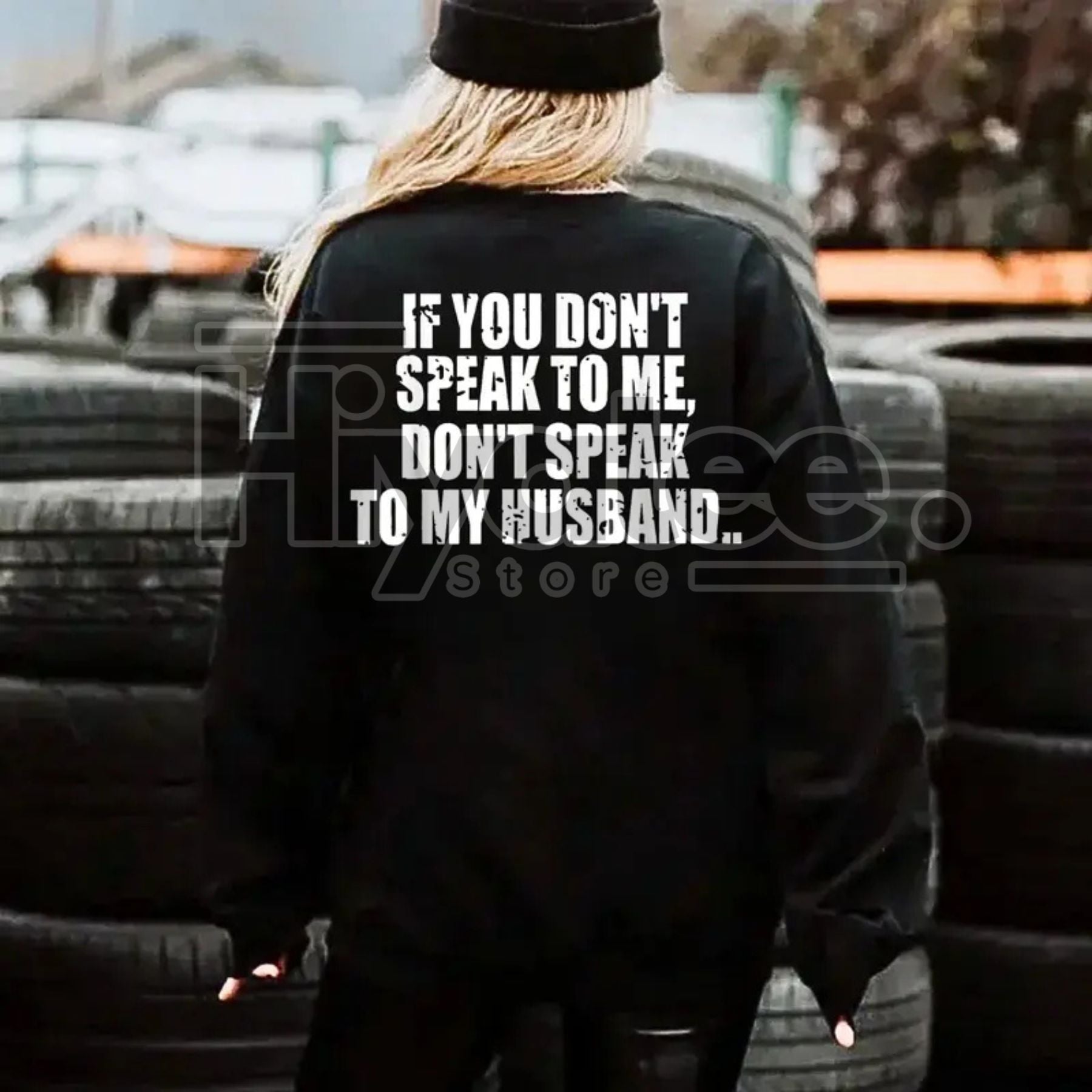 Don't Speak To My Husband Shirt: Funny Wife Sarcastic Slogan Tee, Protective Marriage Humor Gift, Wife Apparel