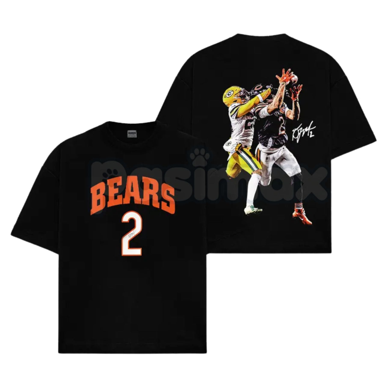Da Bears Fit – DJ Moore 2 'Catch' Game Day Cotton Hoodie, Soft & Comfortable Sweatshirt and T-Shirt