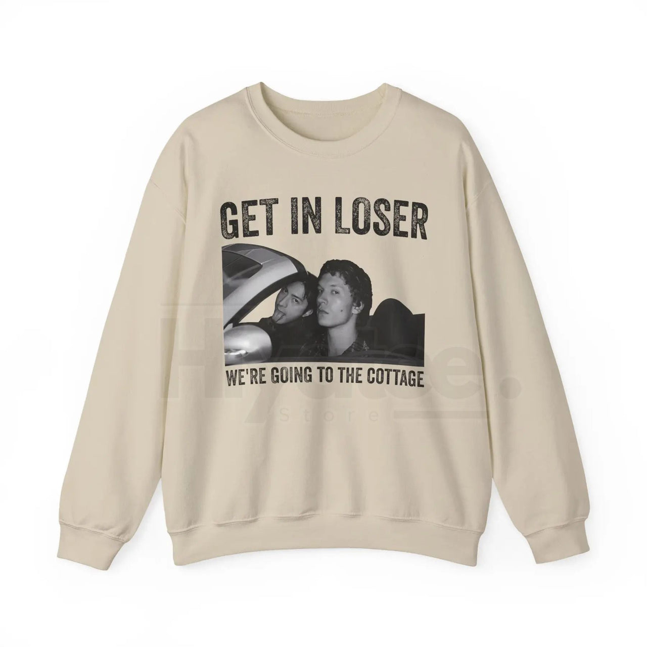 Get In Loser We're Going To The Cottage Sweatshirt: Funny Graphic Unisex Crewneck