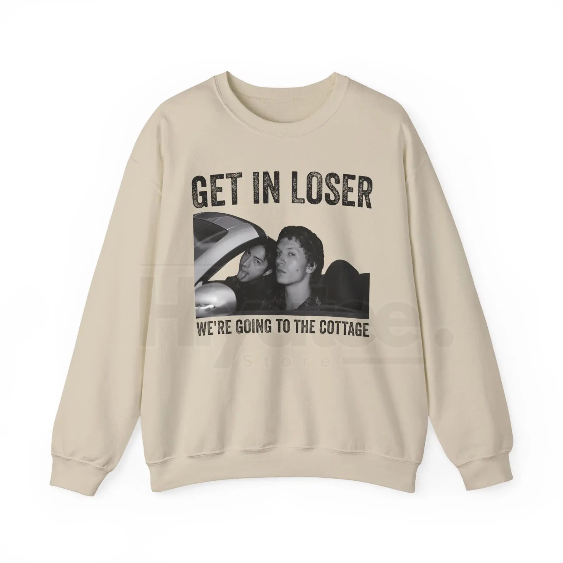 Get In Loser We're Going To The Cottage Sweatshirt: Funny Graphic Unisex Crewneck