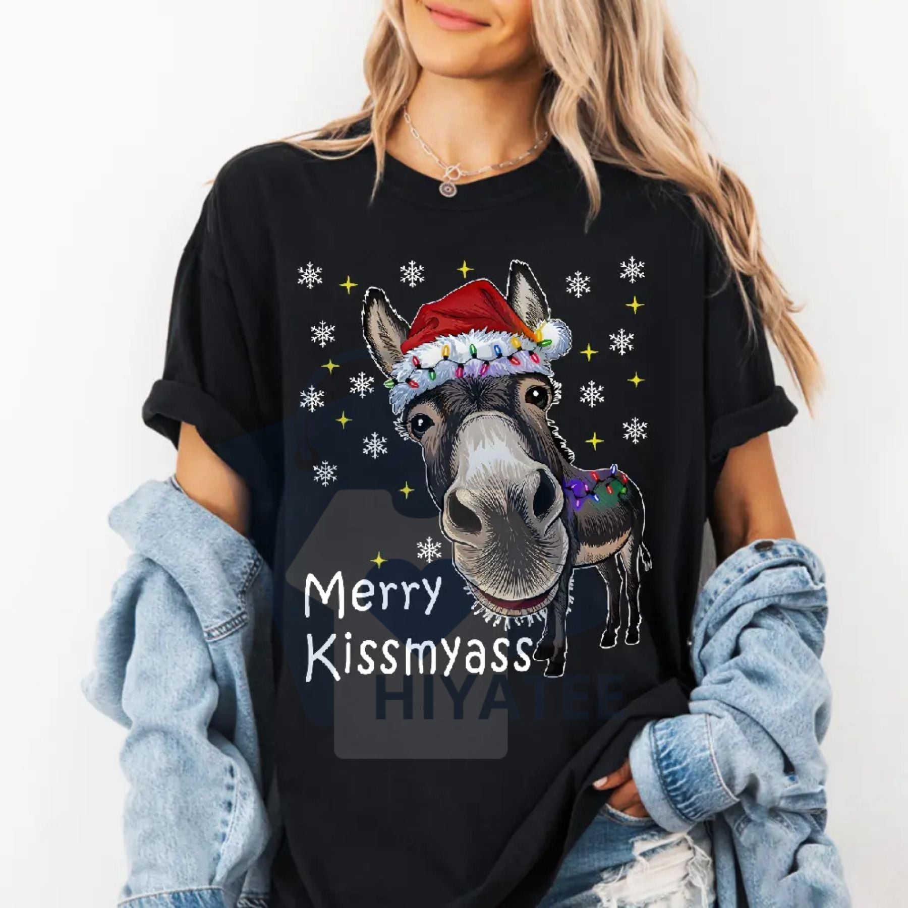 Funny Donkey Santa Hat 