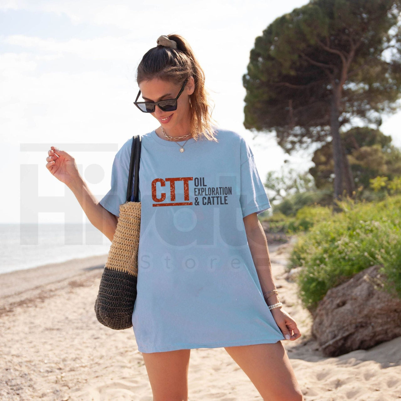 CTT Oil Exploration & Cattle – Oilfield Ranch Graphic Tee