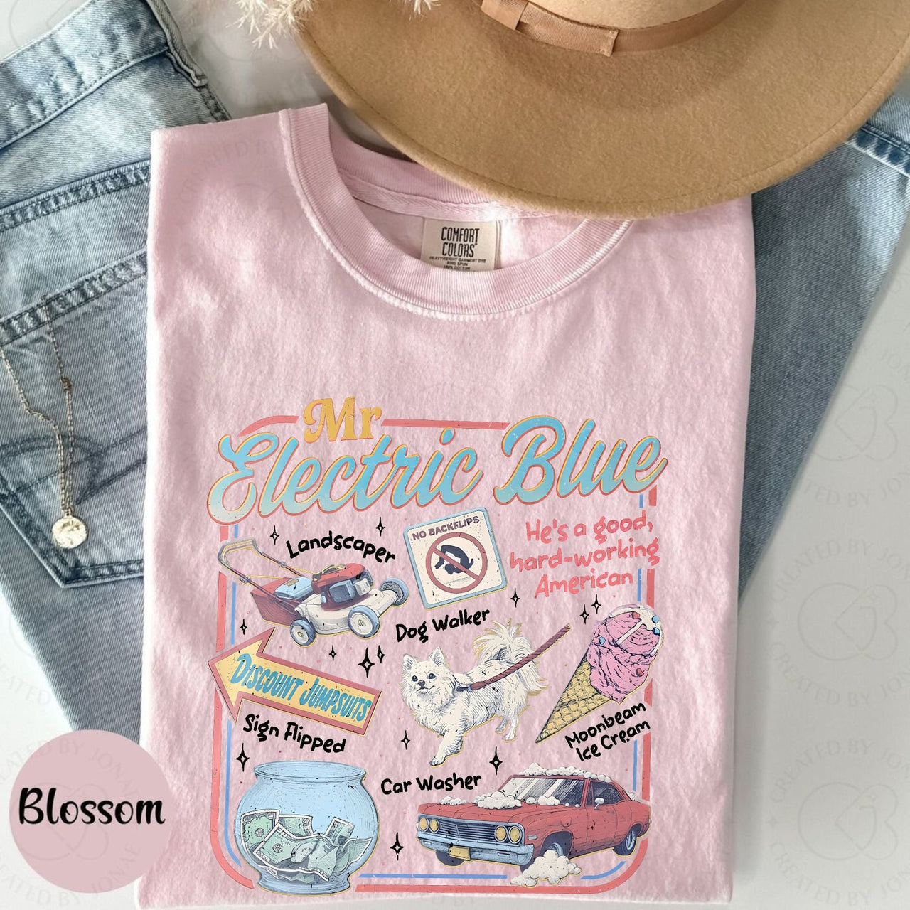 Retro America Band Tee – 2025 Concert Tour Merch, Vintage-Inspired Mr. Electric Blue Shirt, Classic Folk-Rock Fan Apparel