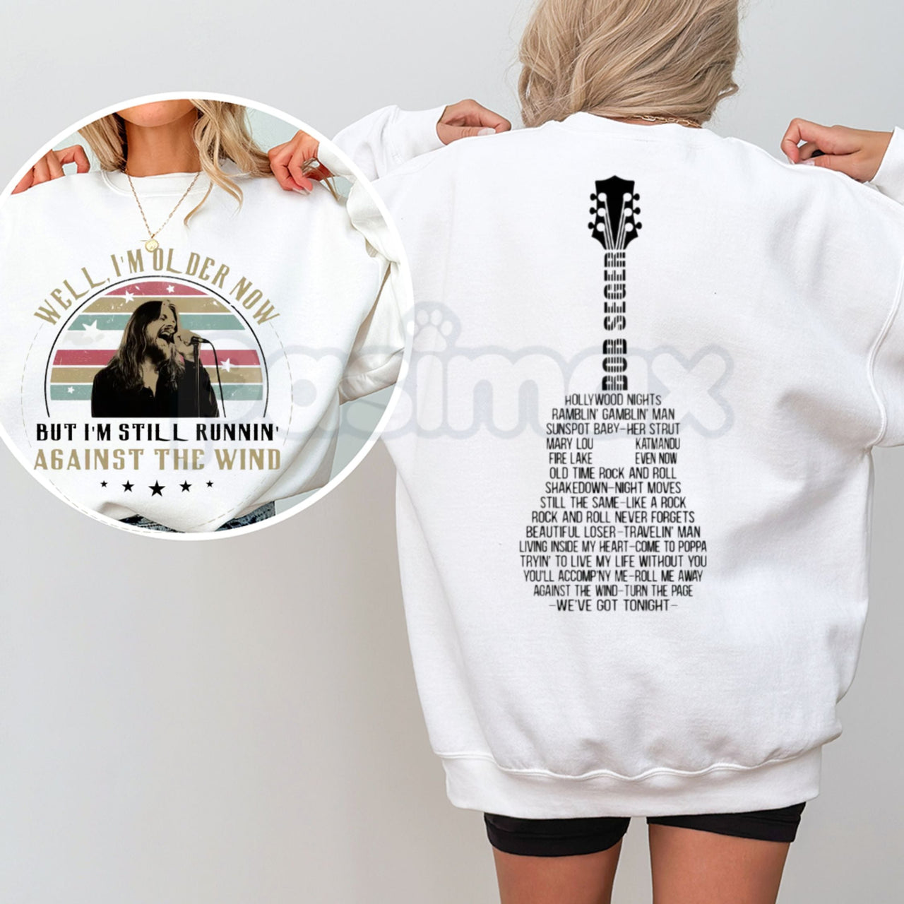 Bob Seger Vintage Quotes Sweatshirt | Two-Sided 