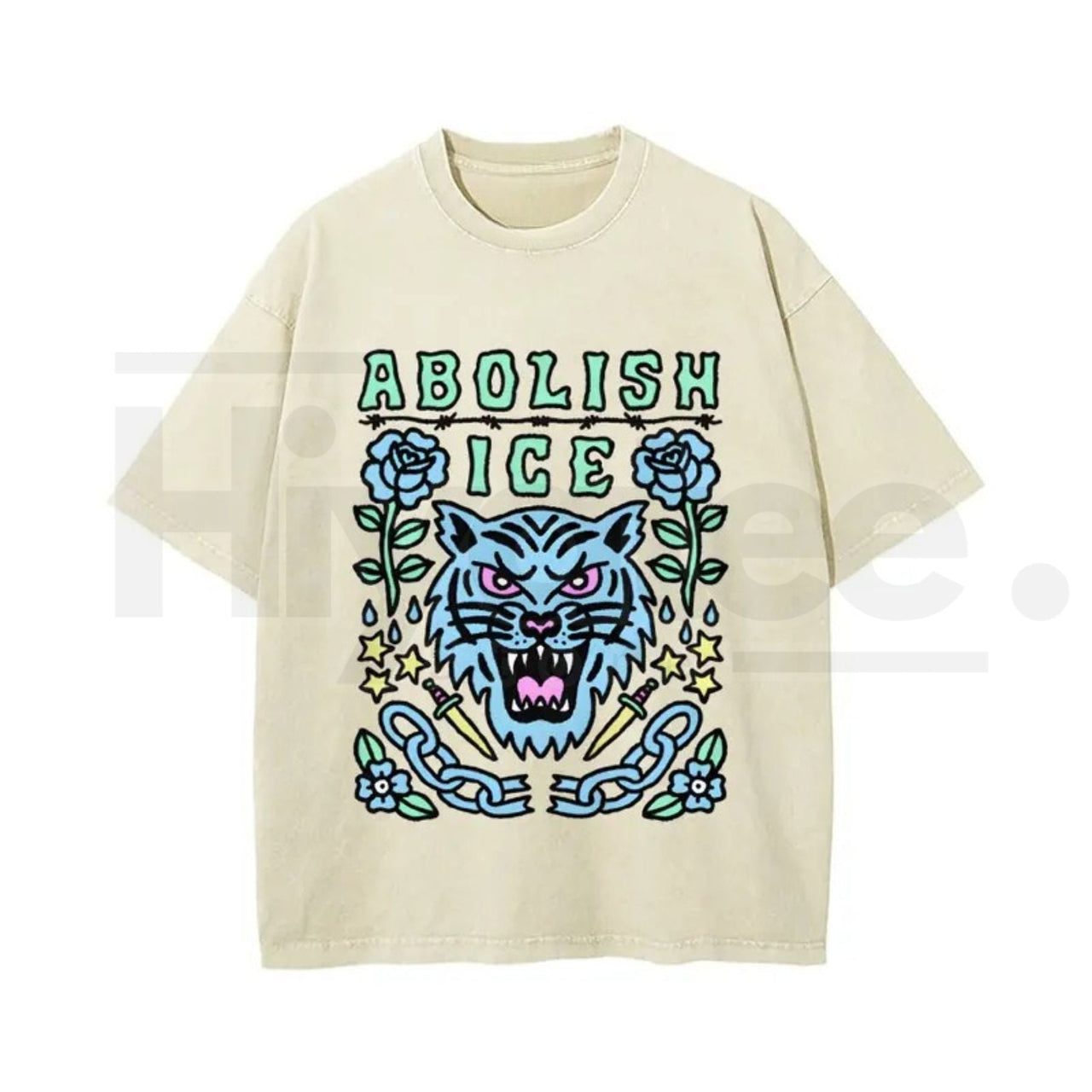 Statement Graphic Vintage Washed T-Shirt – Bold Satirical Cotton Unisex Tee